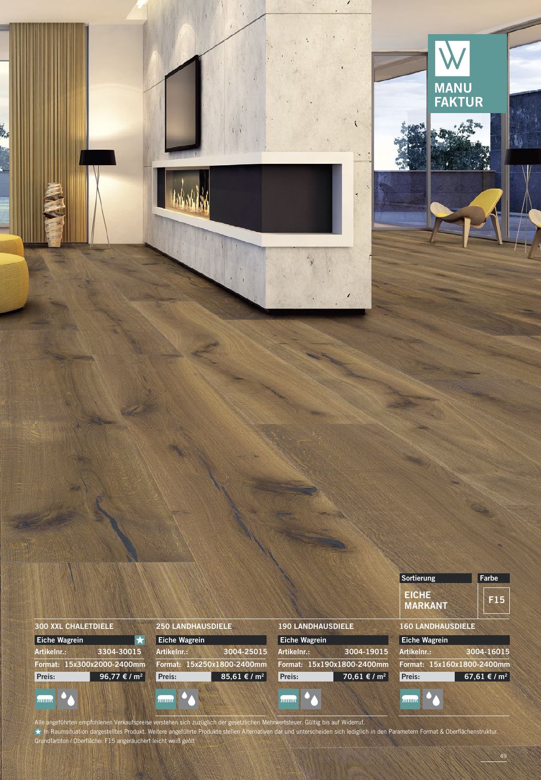 Vorschau WOODBASE MANUFAKTURSORTIMENT 2020/2021 Seite 49