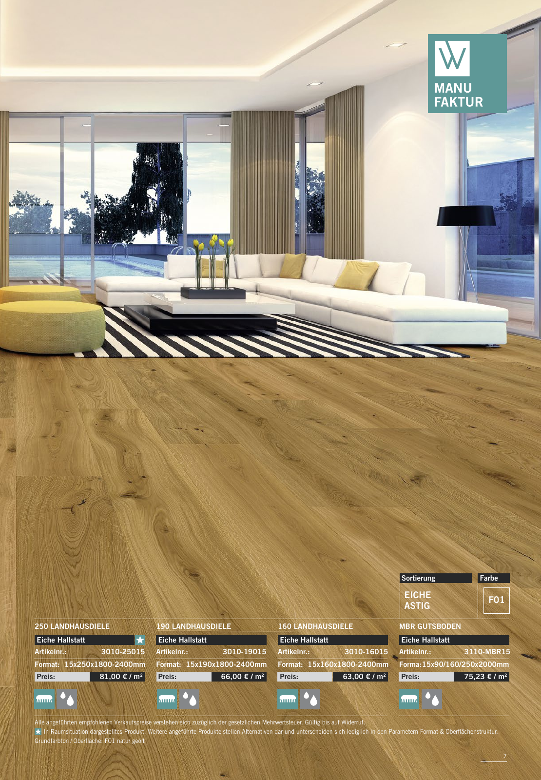 Vorschau WOODBASE MANUFAKTURSORTIMENT 2020/2021 Seite 7