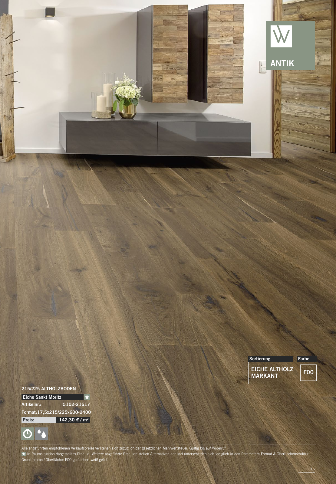 Vorschau WOODBASE MANUFAKTURSORTIMENT 2020/2021 Seite 15