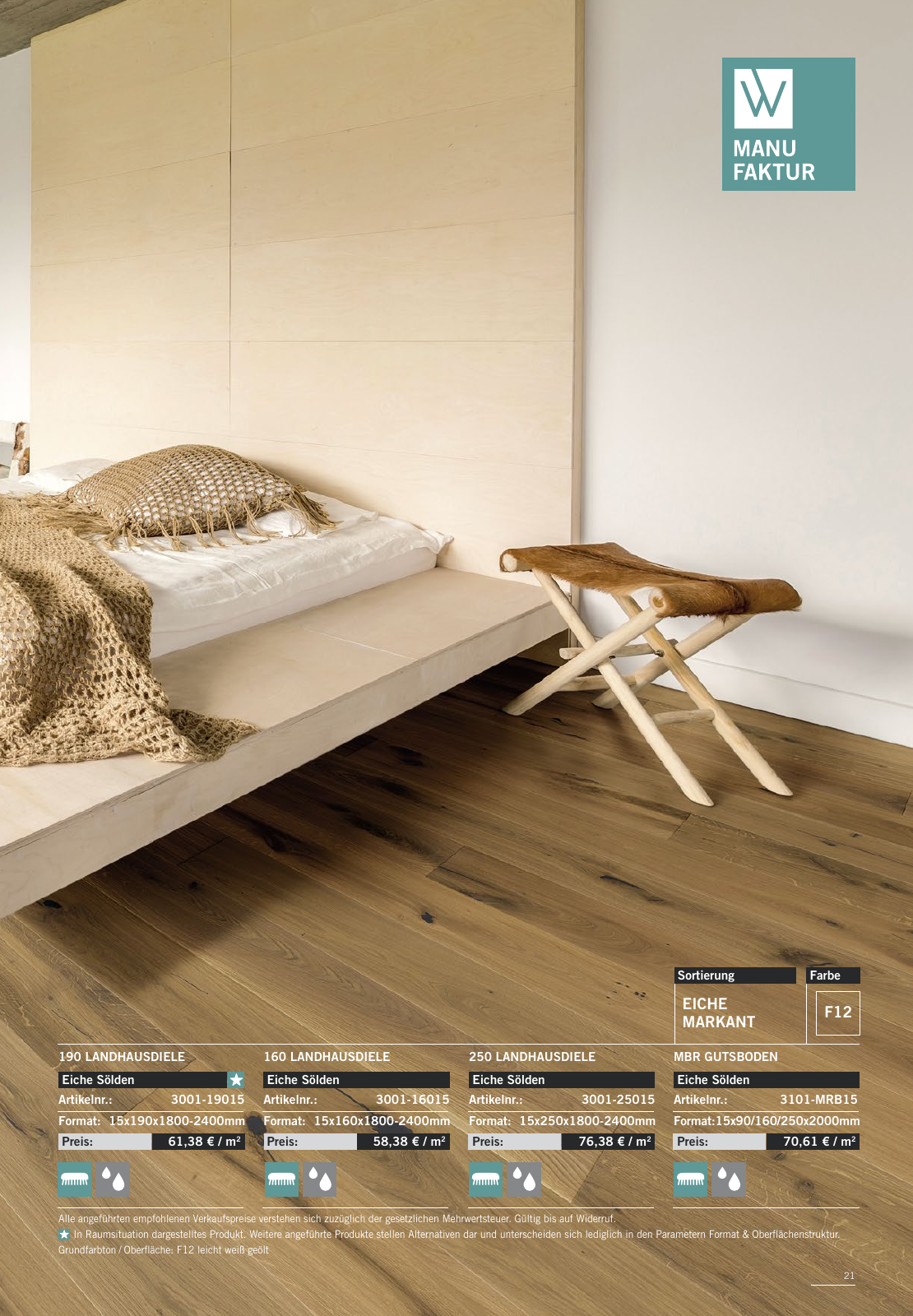 Vorschau WOODBASE MANUFAKTURSORTIMENT 2020/2021 Seite 21
