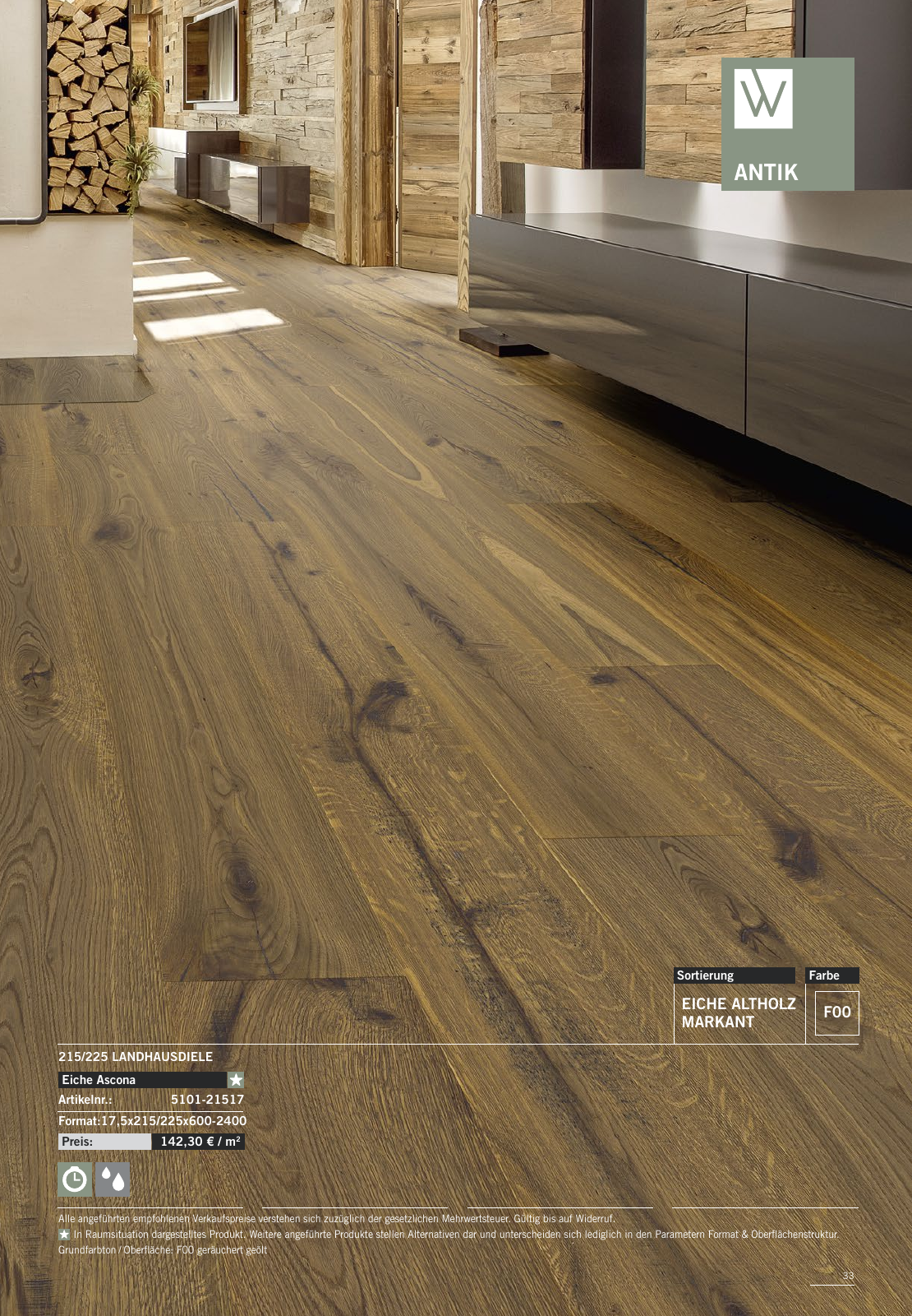 Vorschau WOODBASE MANUFAKTURSORTIMENT 2020/2021 Seite 33