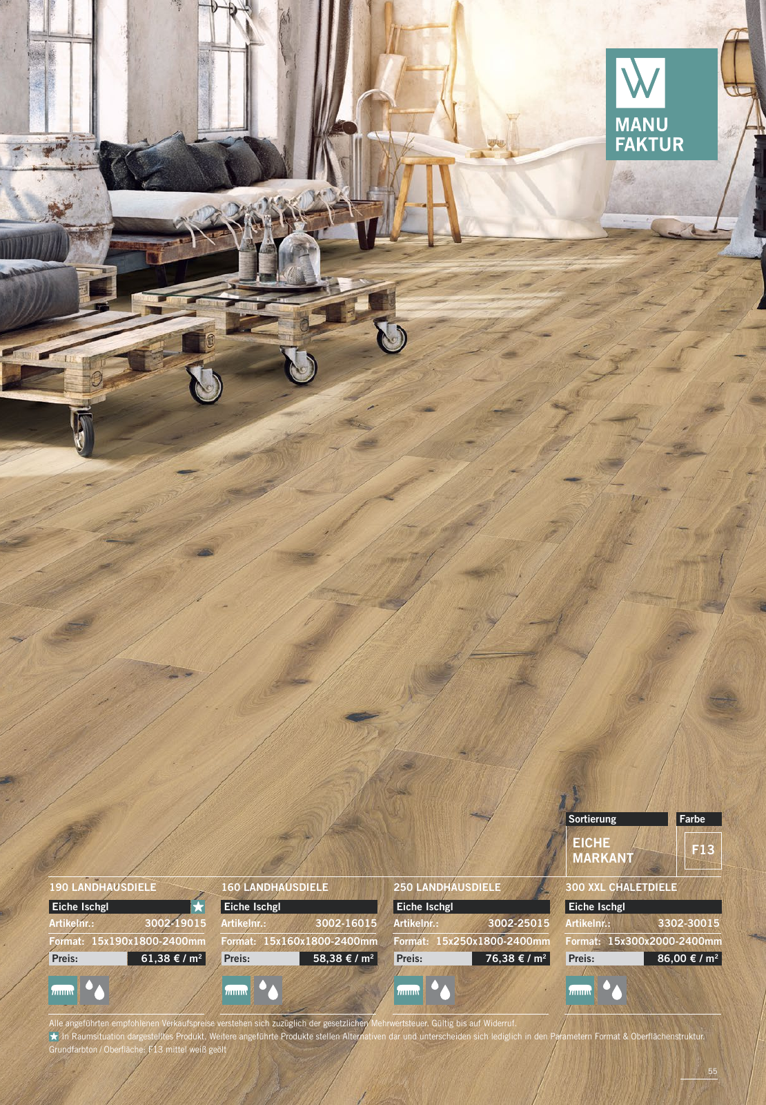 Vorschau WOODBASE MANUFAKTURSORTIMENT 2020/2021 Seite 55