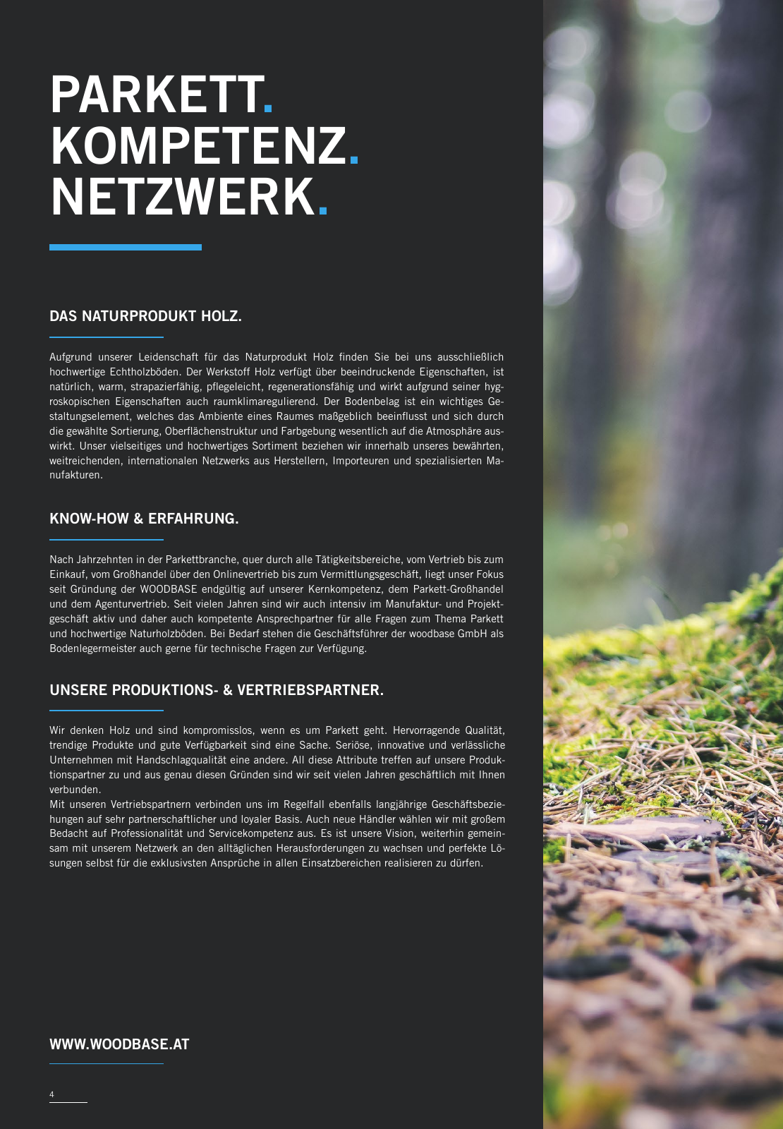 Vorschau WOODBASE MANUFAKTURSORTIMENT 2020/2021 Seite 4