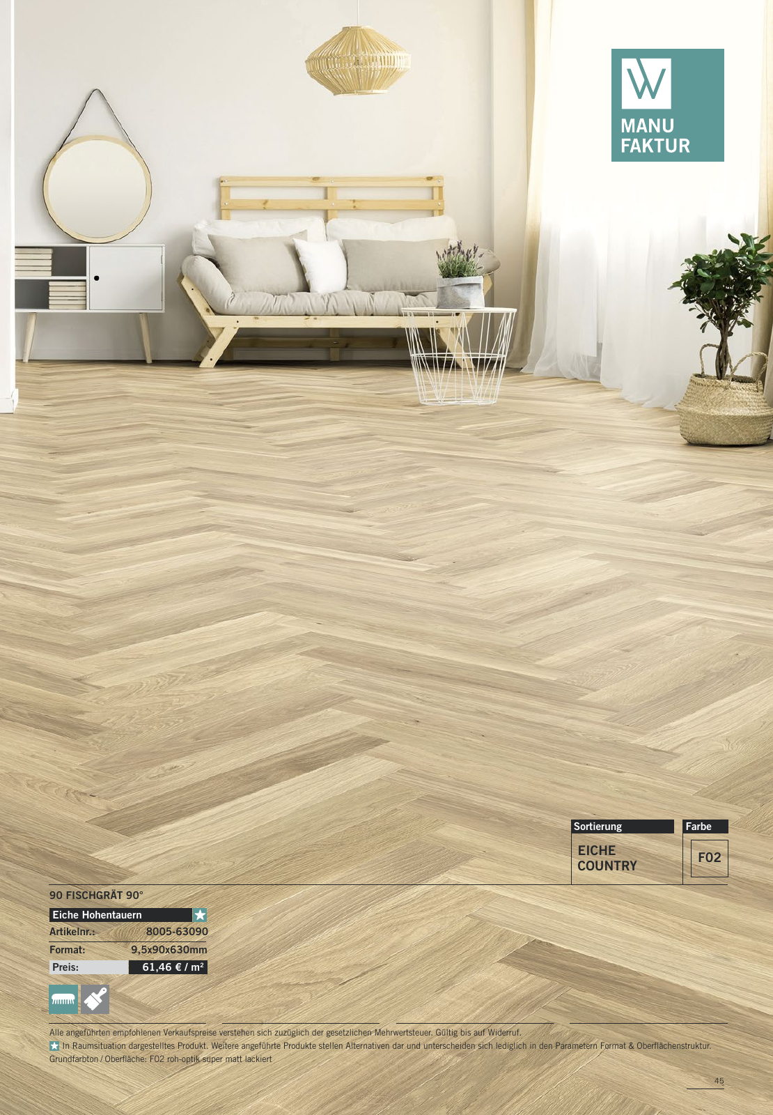 Vorschau WOODBASE MANUFAKTURSORTIMENT 2020/2021 Seite 45