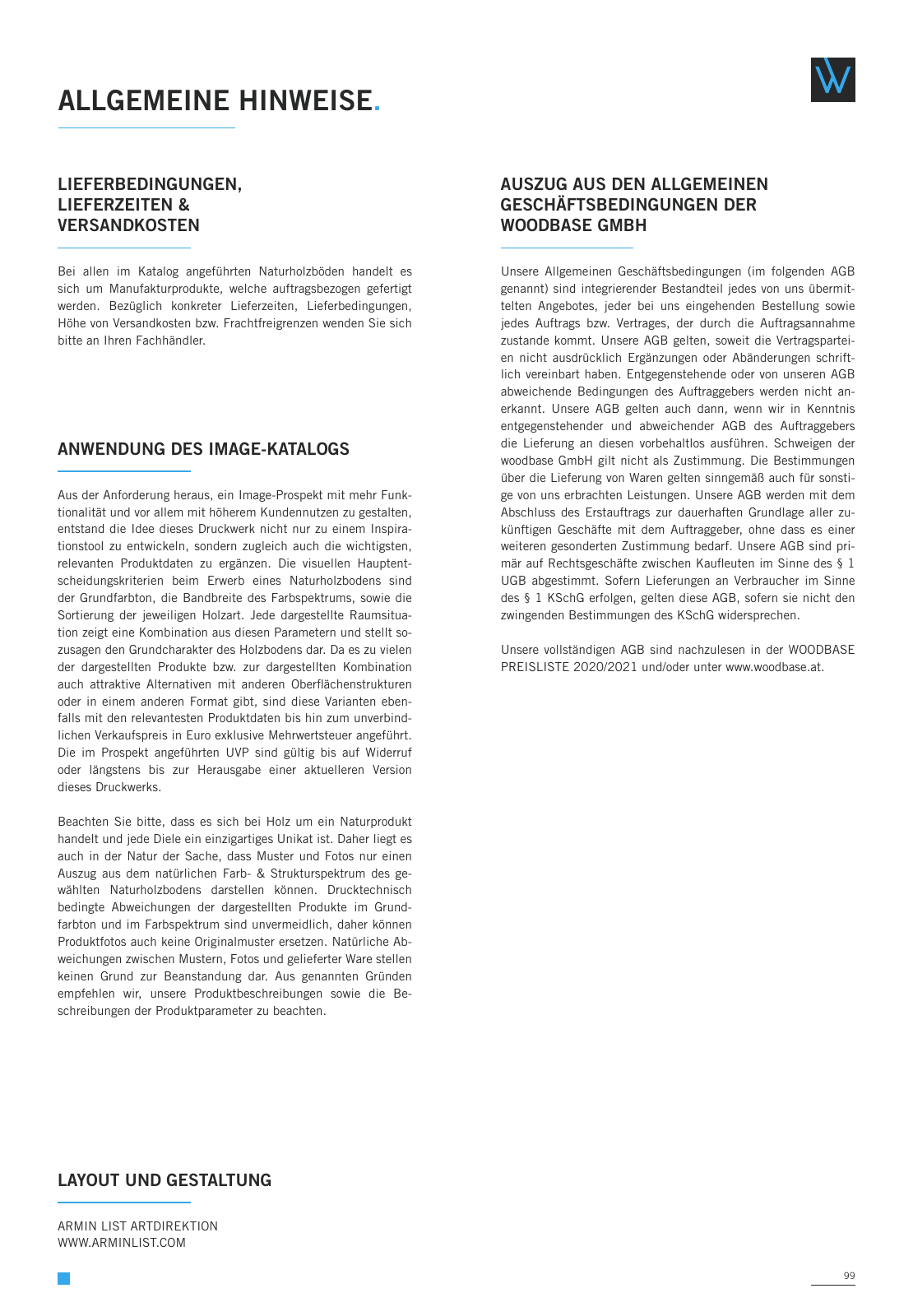 Vorschau WOODBASE MANUFAKTURSORTIMENT 2020/2021 Seite 99