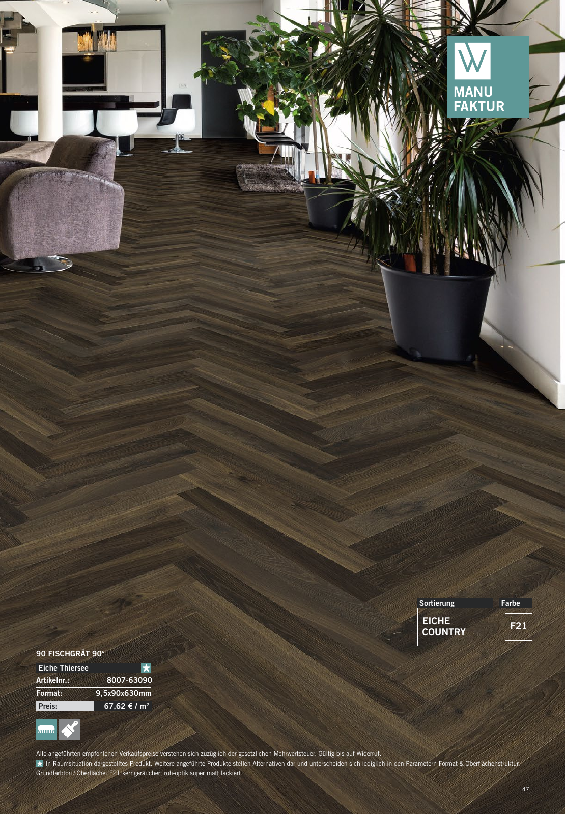 Vorschau WOODBASE MANUFAKTURSORTIMENT 2020/2021 Seite 47