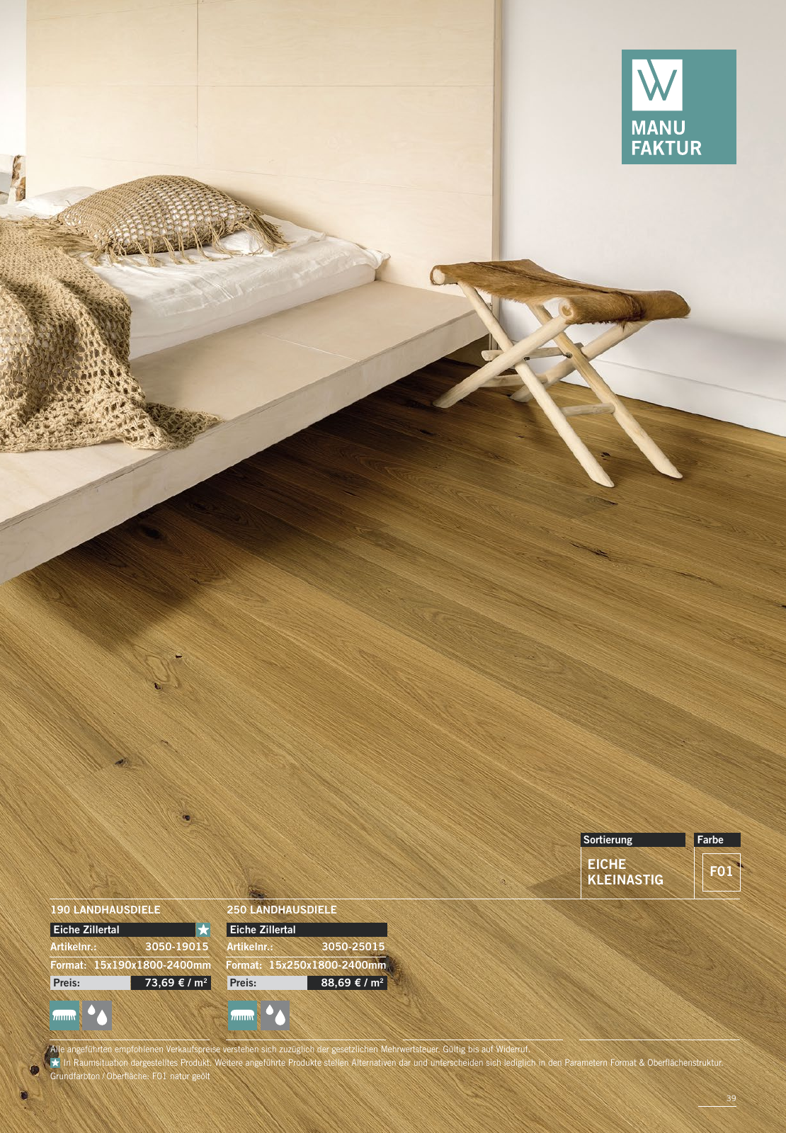 Vorschau WOODBASE MANUFAKTURSORTIMENT 2020/2021 Seite 39