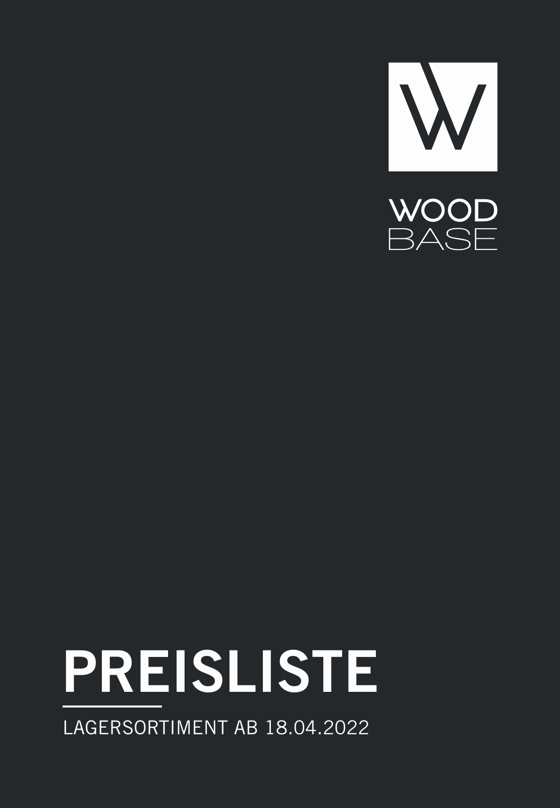 Vorschau Woodbase Preisliste 04/2022 Seite 1