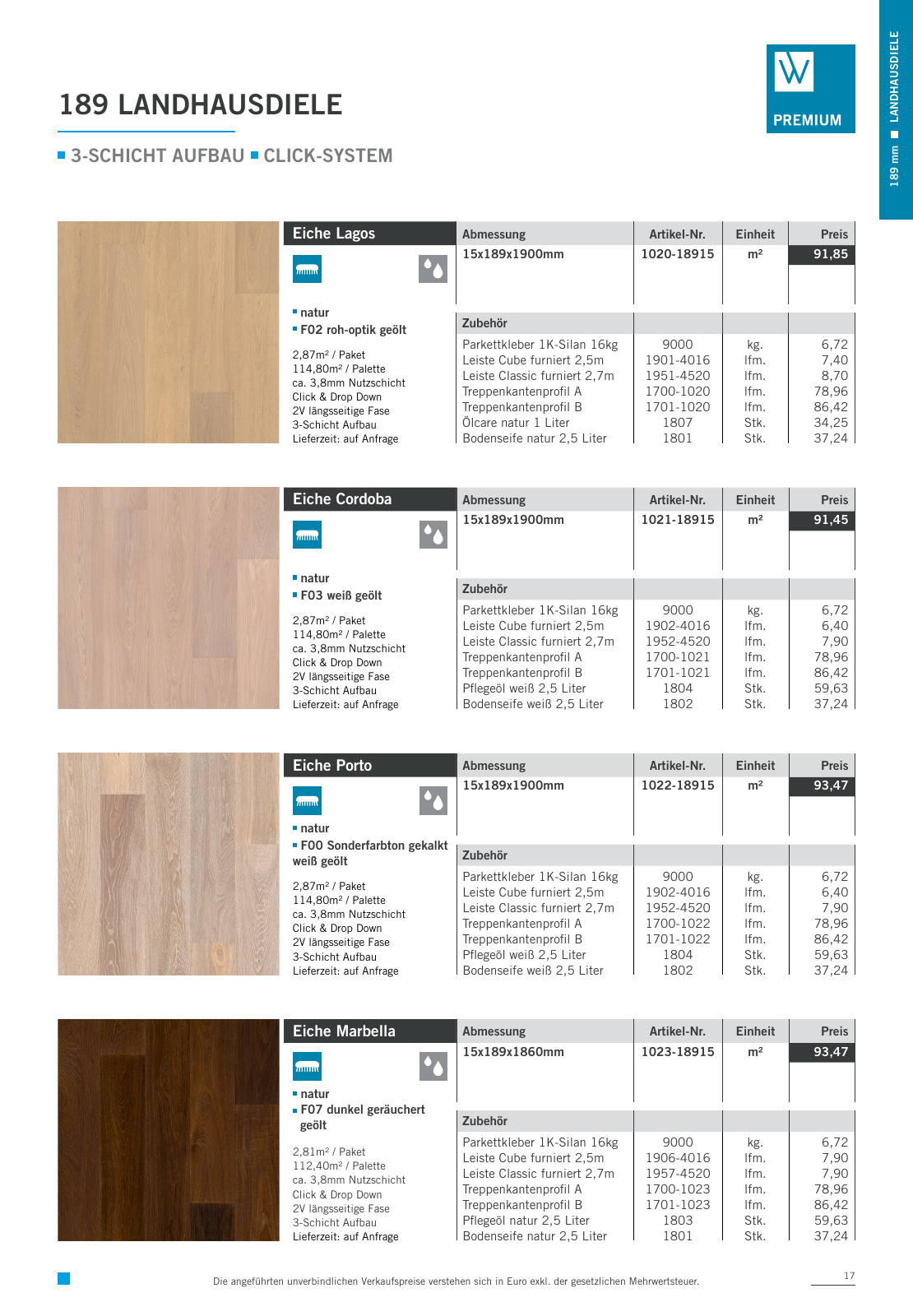 Vorschau Woodbase Preisliste 04/2022 Seite 17