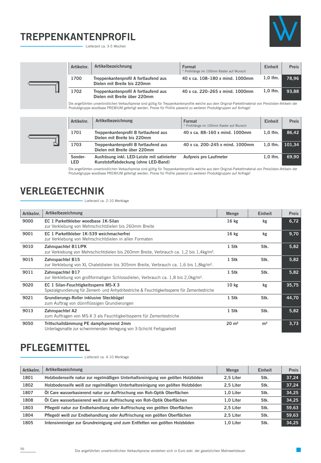 Vorschau Woodbase Preisliste 04/2022 Seite 56