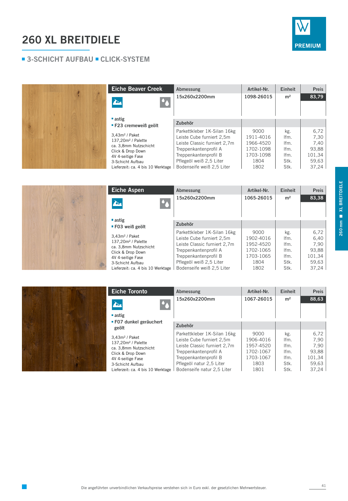 Vorschau Woodbase Preisliste 04/2022 Seite 41