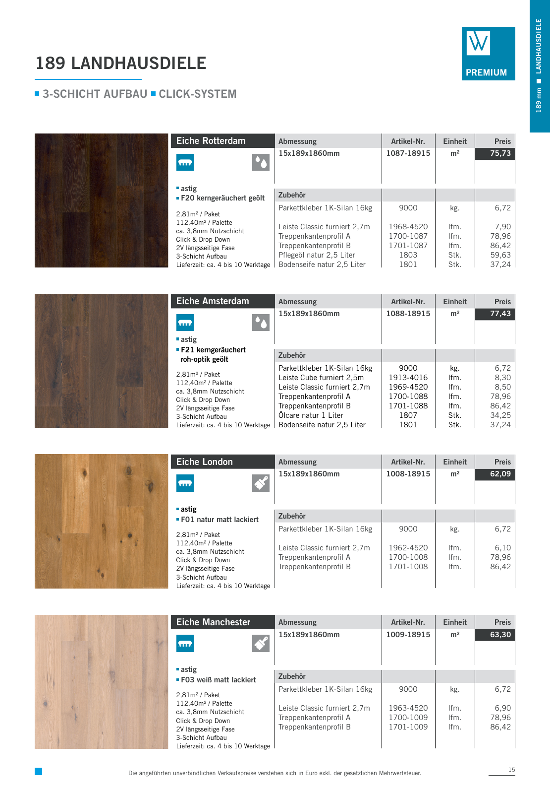 Vorschau Woodbase Preisliste 04/2022 Seite 15