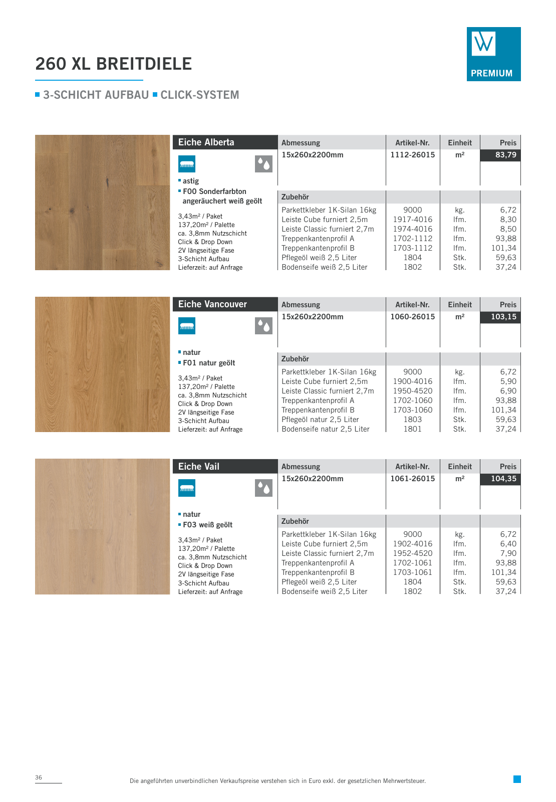 Vorschau Woodbase Preisliste 04/2022 Seite 36