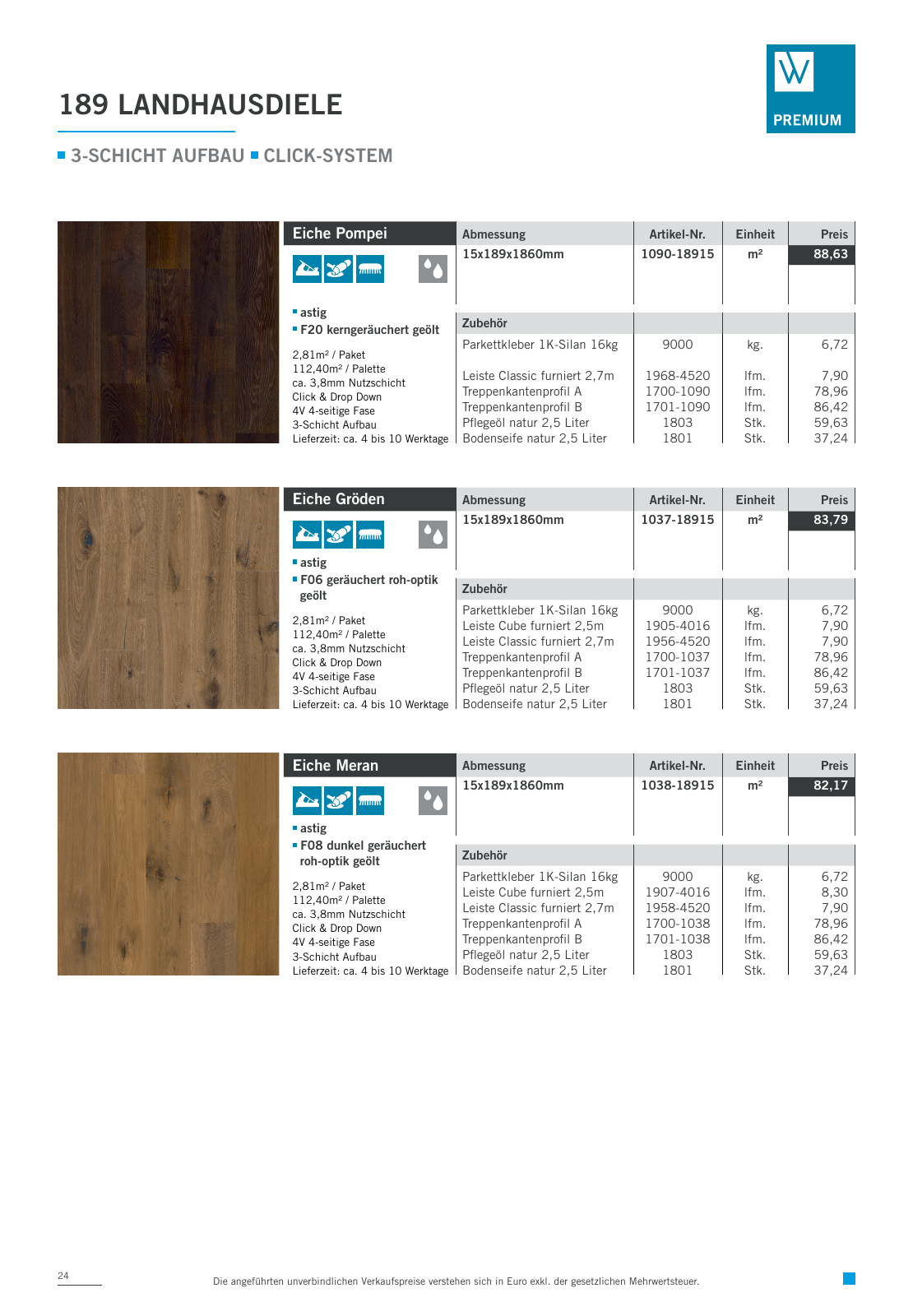 Vorschau Woodbase Preisliste 04/2022 Seite 24