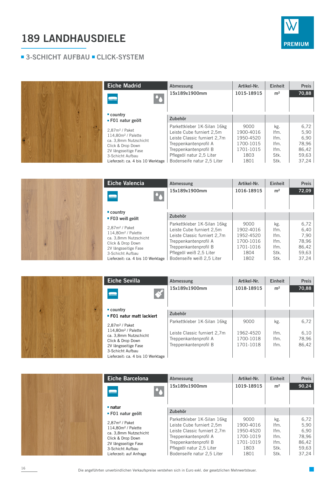 Vorschau Woodbase Preisliste 04/2022 Seite 16