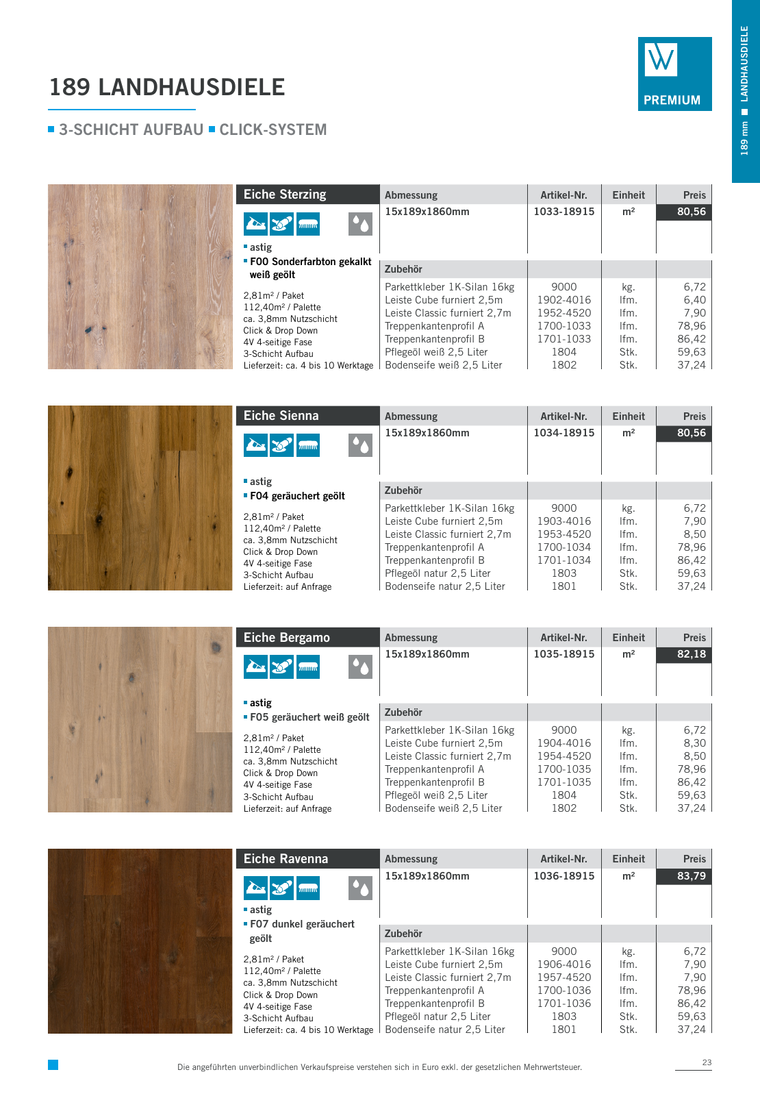 Vorschau Woodbase Preisliste 04/2022 Seite 23