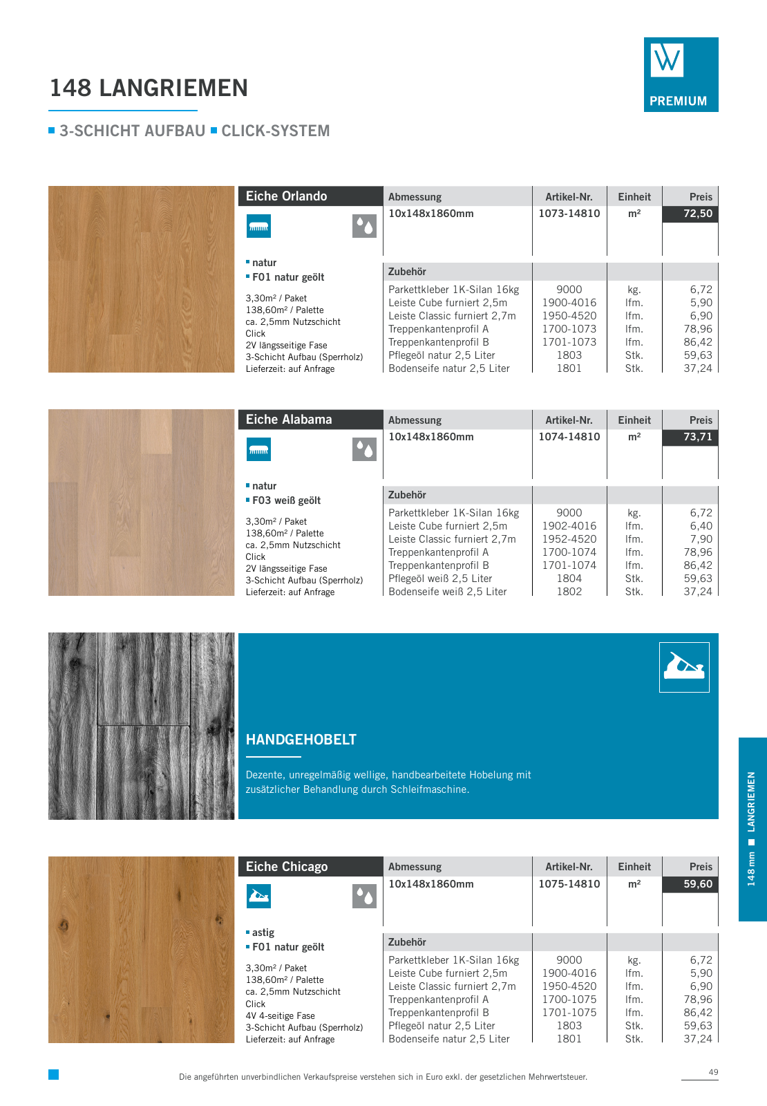 Vorschau Woodbase Preisliste 04/2022 Seite 49