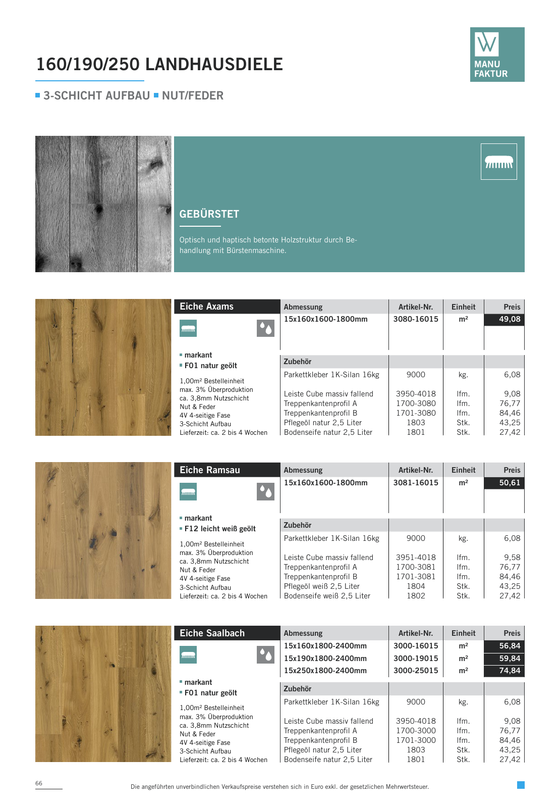 Vorschau WOODBASE PREISLISTE 2020/2021 Seite 66