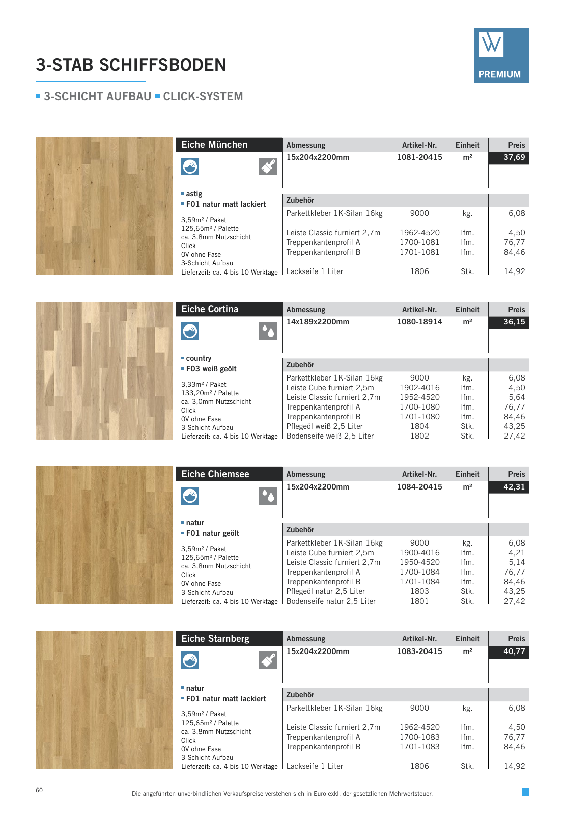 Vorschau WOODBASE PREISLISTE 2020/2021 Seite 60
