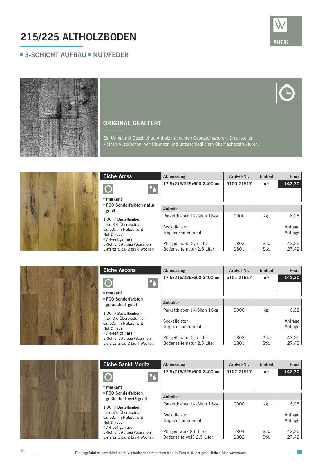 Vorschau WOODBASE PREISLISTE 2020/2021 Seite 90
