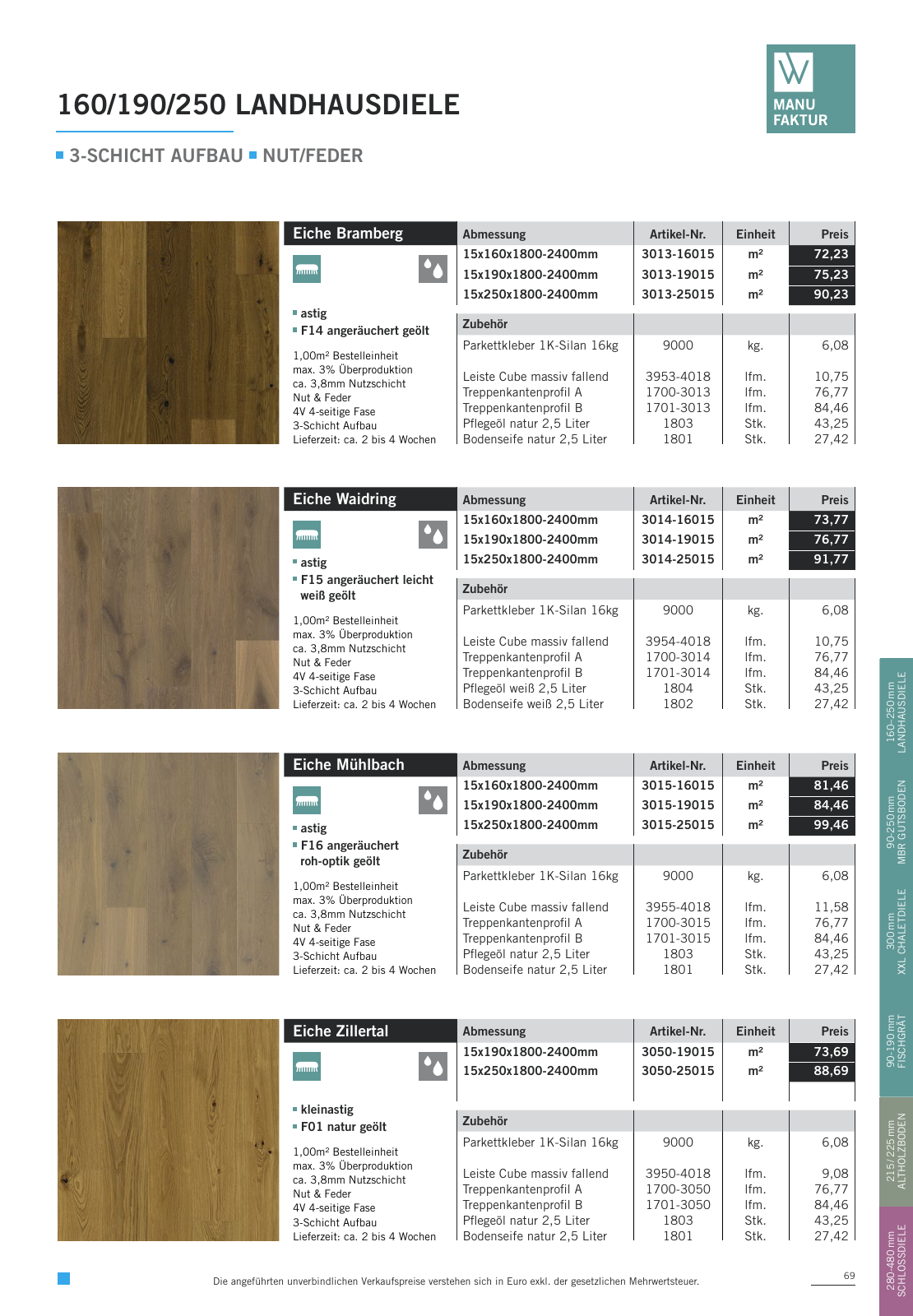 Vorschau WOODBASE PREISLISTE 2020/2021 Seite 69