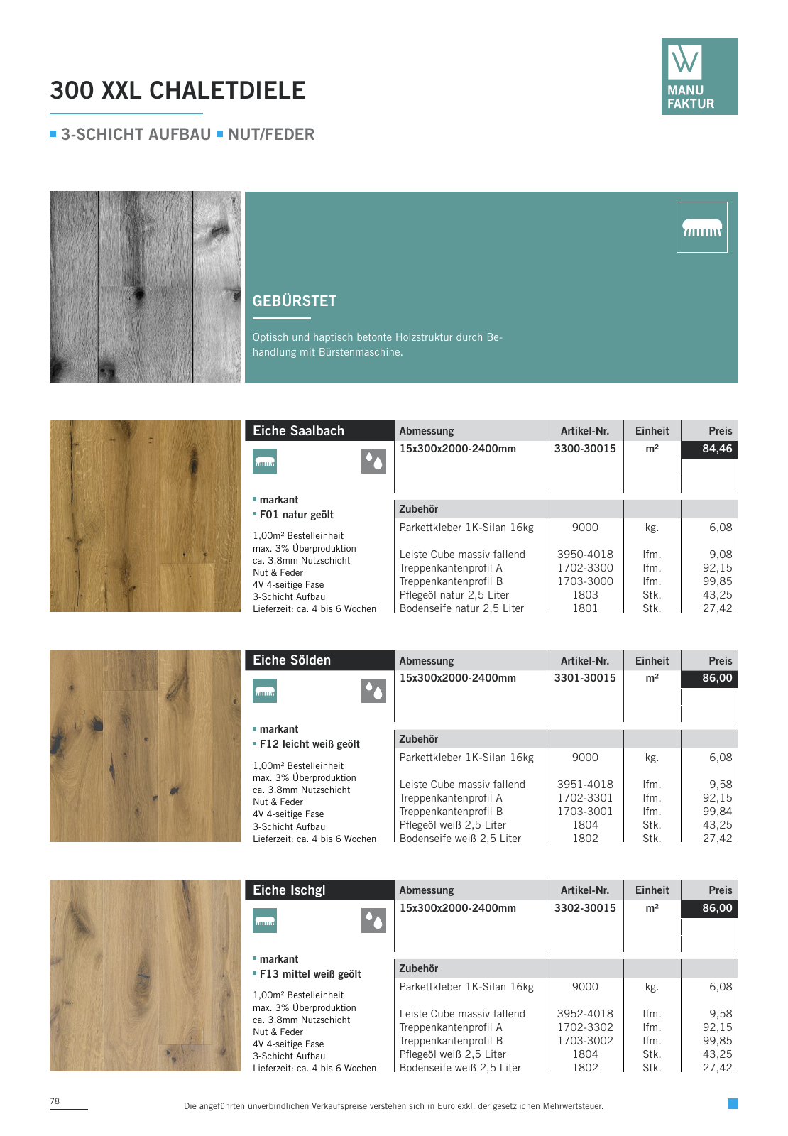 Vorschau WOODBASE PREISLISTE 2020/2021 Seite 78