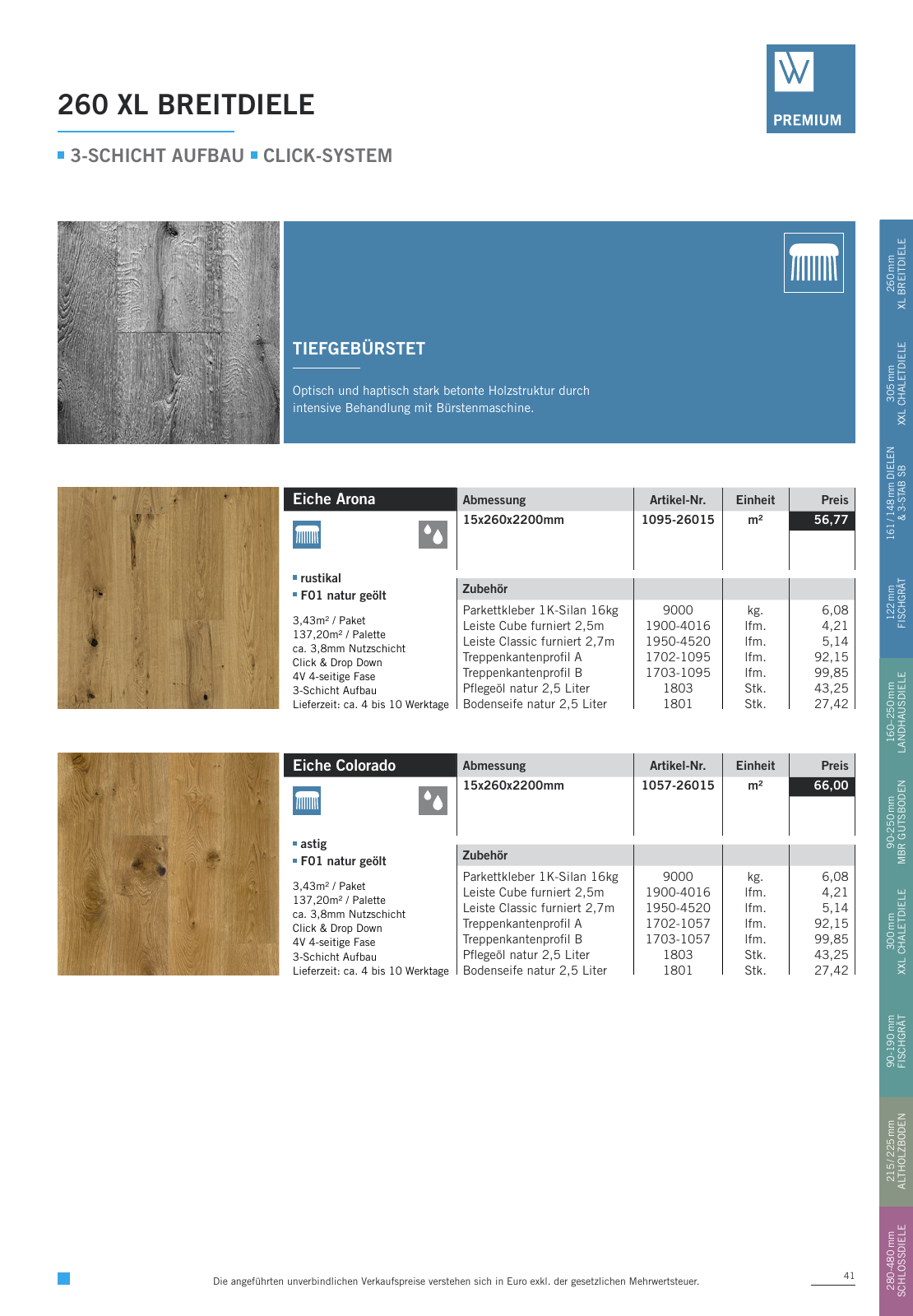 Vorschau WOODBASE PREISLISTE 2020/2021 Seite 41