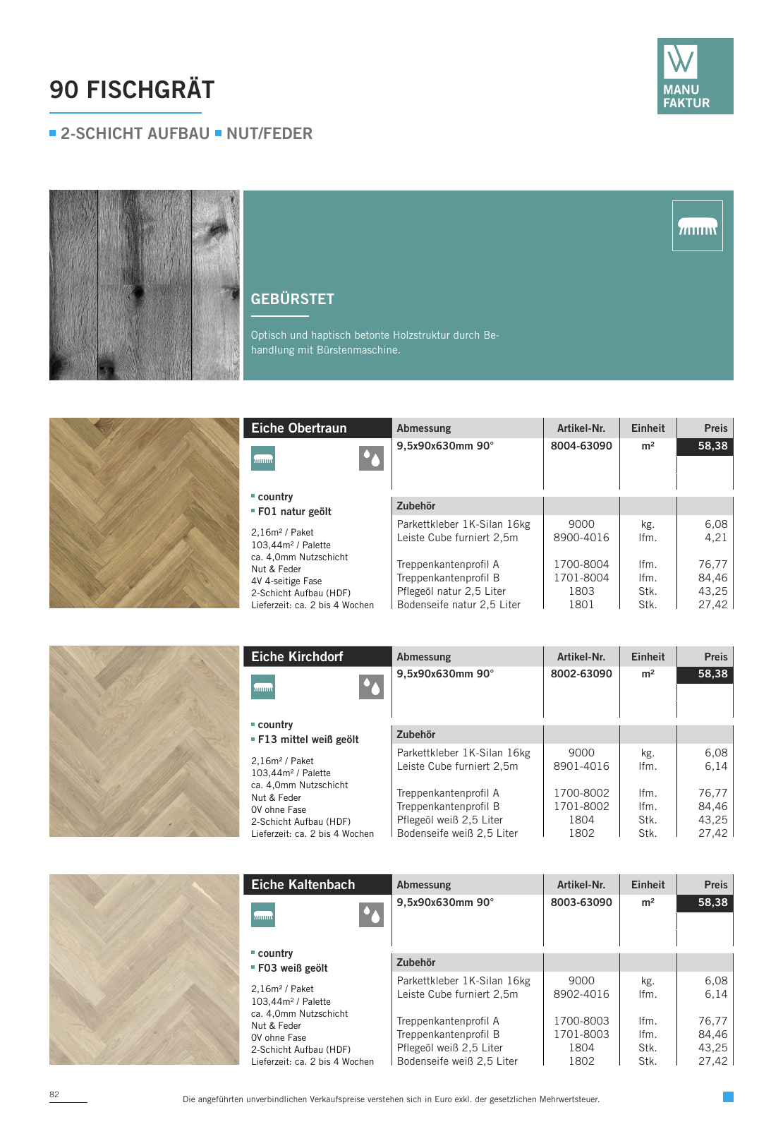 Vorschau WOODBASE PREISLISTE 2020/2021 Seite 82