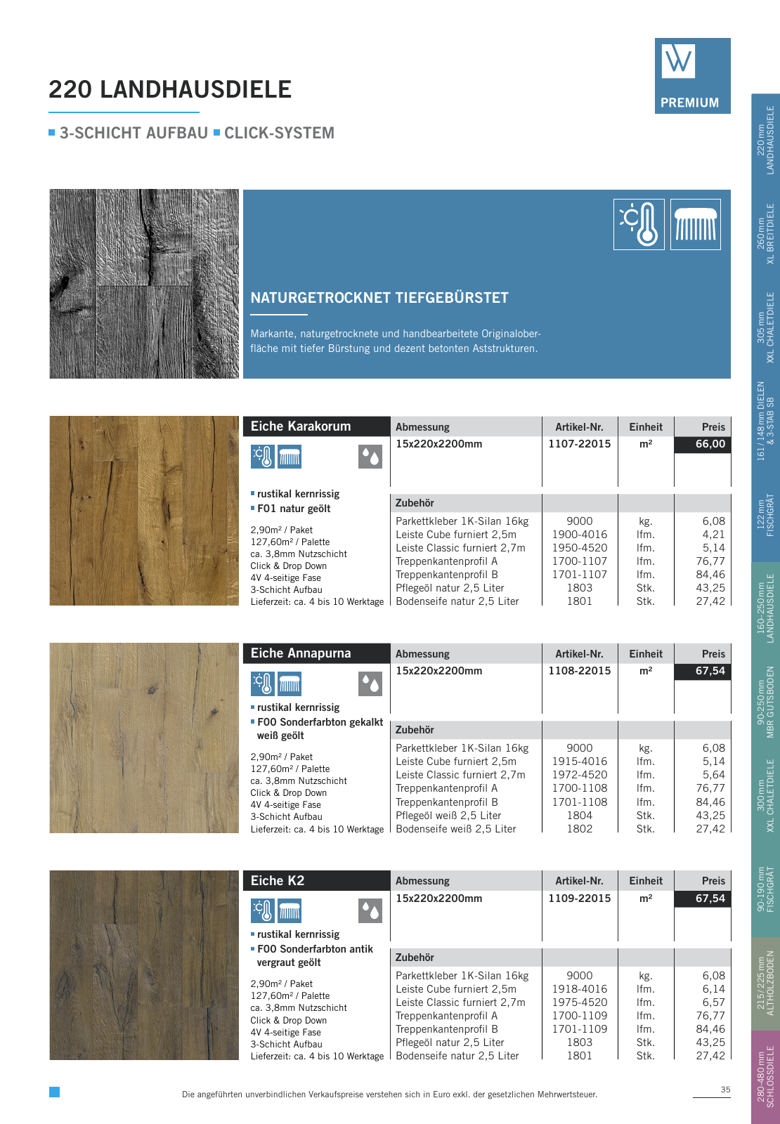 Vorschau WOODBASE PREISLISTE 2020/2021 Seite 35
