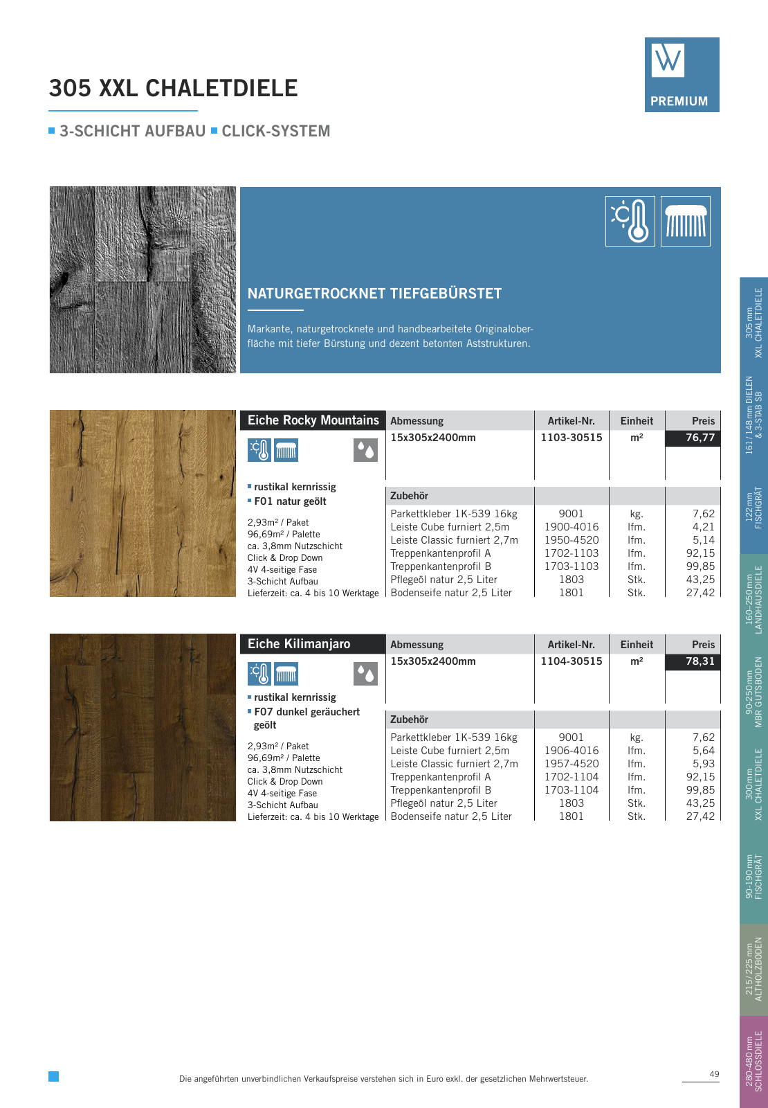 Vorschau WOODBASE PREISLISTE 2020/2021 Seite 49