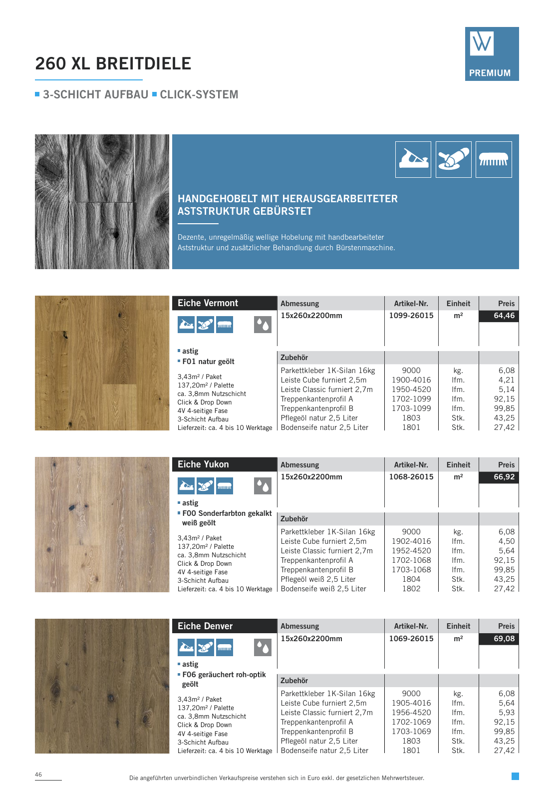 Vorschau WOODBASE PREISLISTE 2020/2021 Seite 46