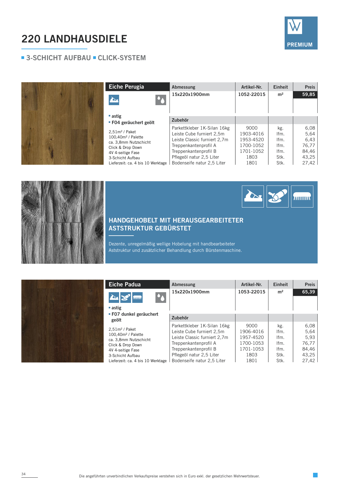 Vorschau WOODBASE PREISLISTE 2020/2021 Seite 34