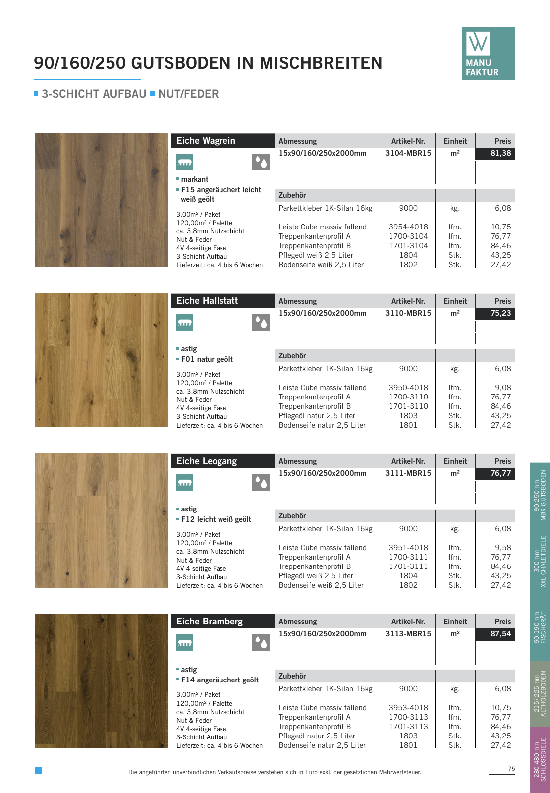 Vorschau WOODBASE PREISLISTE 2020/2021 Seite 75