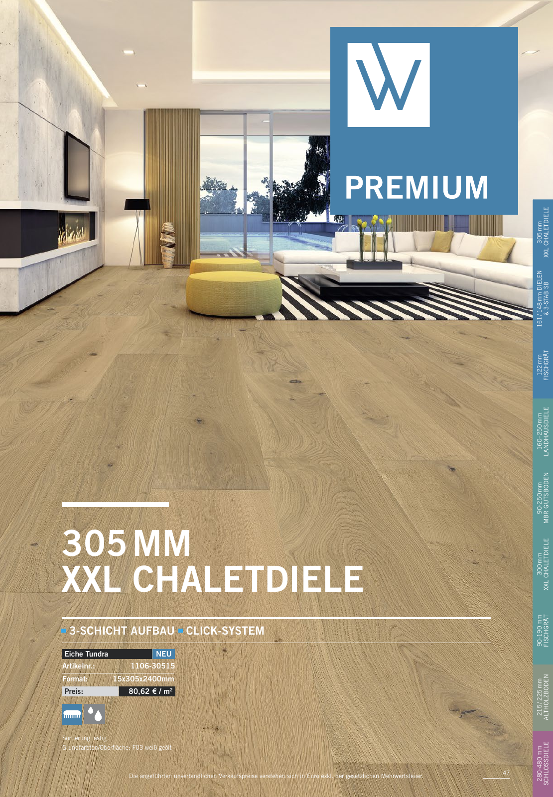 Vorschau WOODBASE PREISLISTE 2020/2021 Seite 47
