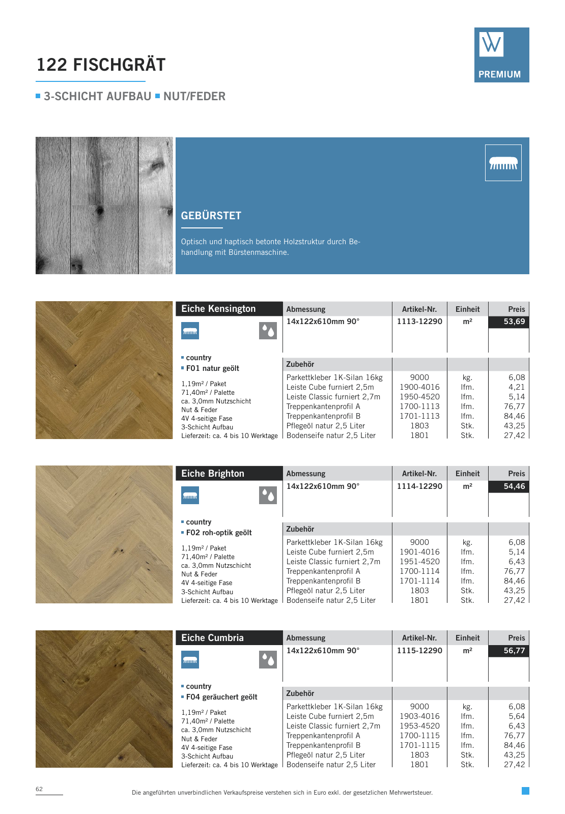 Vorschau WOODBASE PREISLISTE 2020/2021 Seite 62