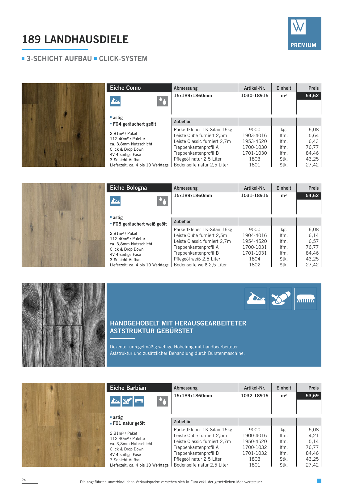 Vorschau WOODBASE PREISLISTE 2020/2021 Seite 24