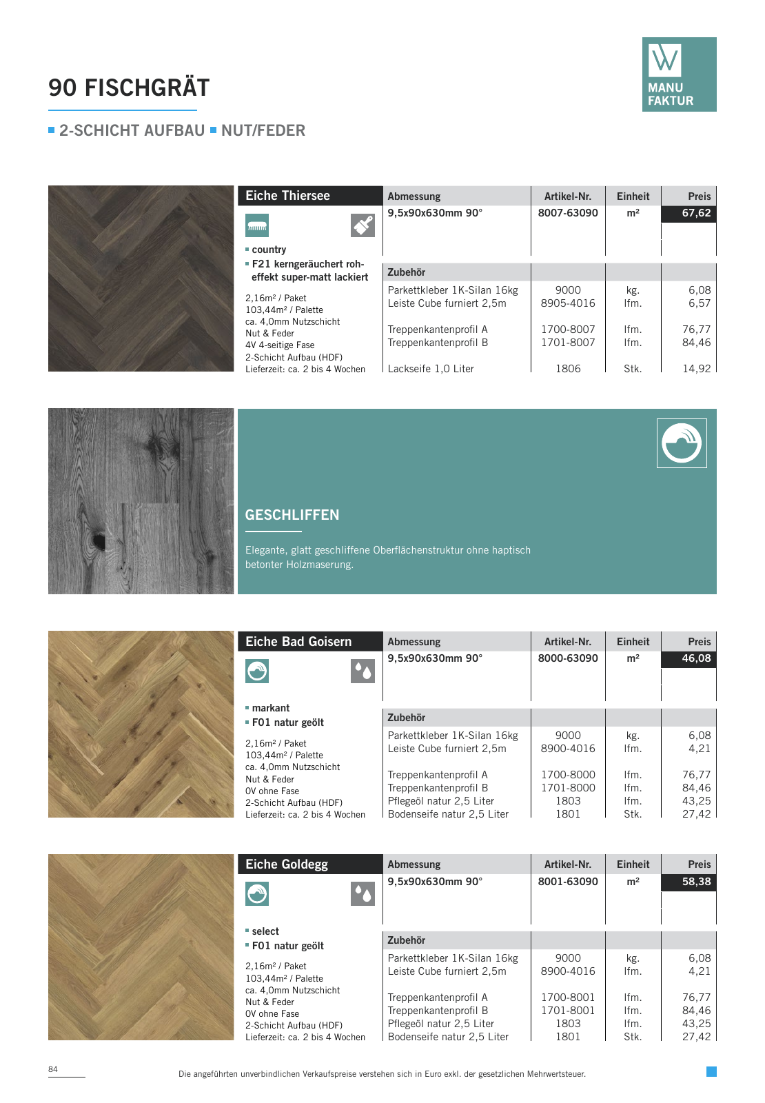 Vorschau WOODBASE PREISLISTE 2020/2021 Seite 84