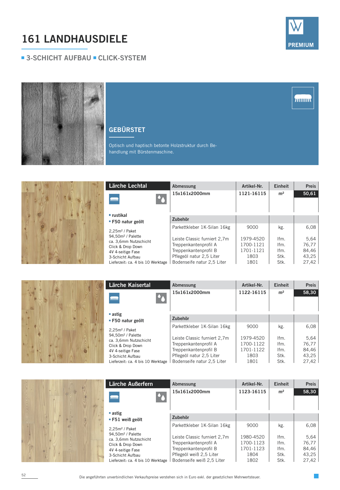 Vorschau WOODBASE PREISLISTE 2020/2021 Seite 52