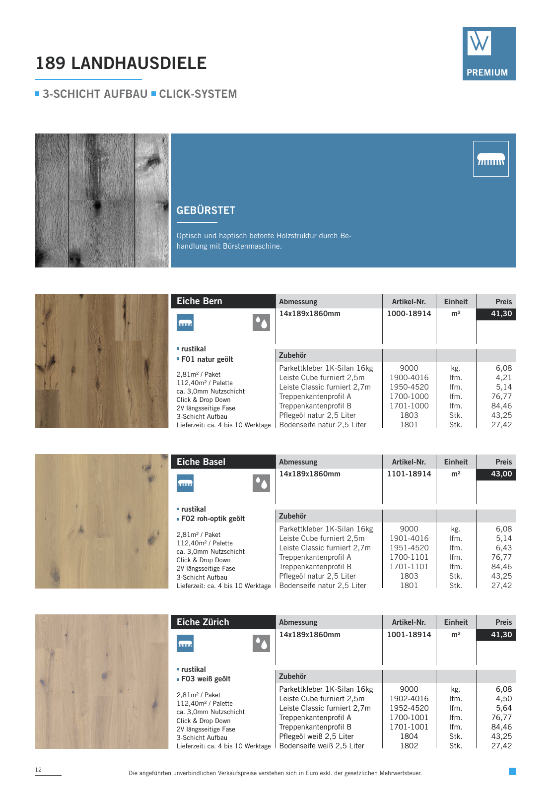 Vorschau WOODBASE PREISLISTE 2020/2021 Seite 12