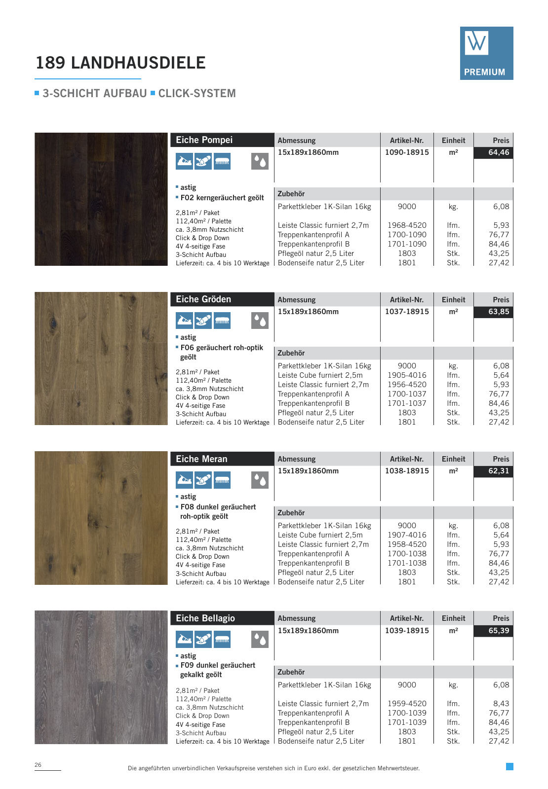 Vorschau WOODBASE PREISLISTE 2020/2021 Seite 26