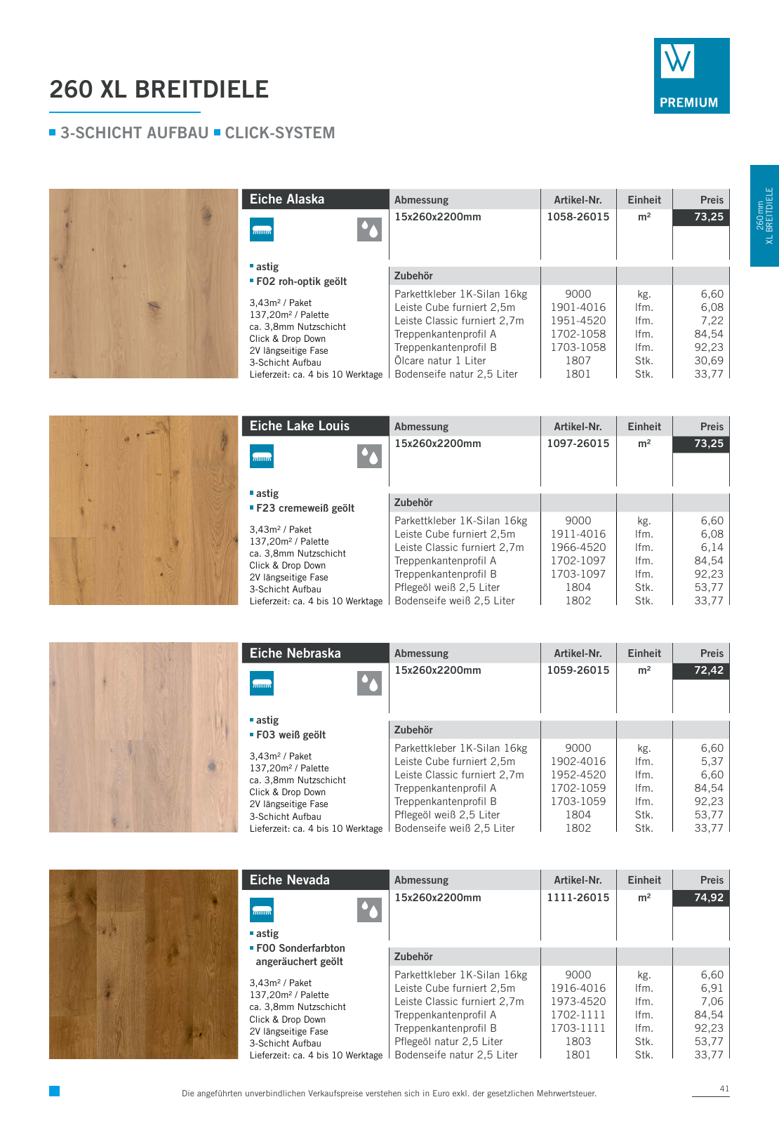 Vorschau Woodbase Preisliste 06/2021 Seite 41