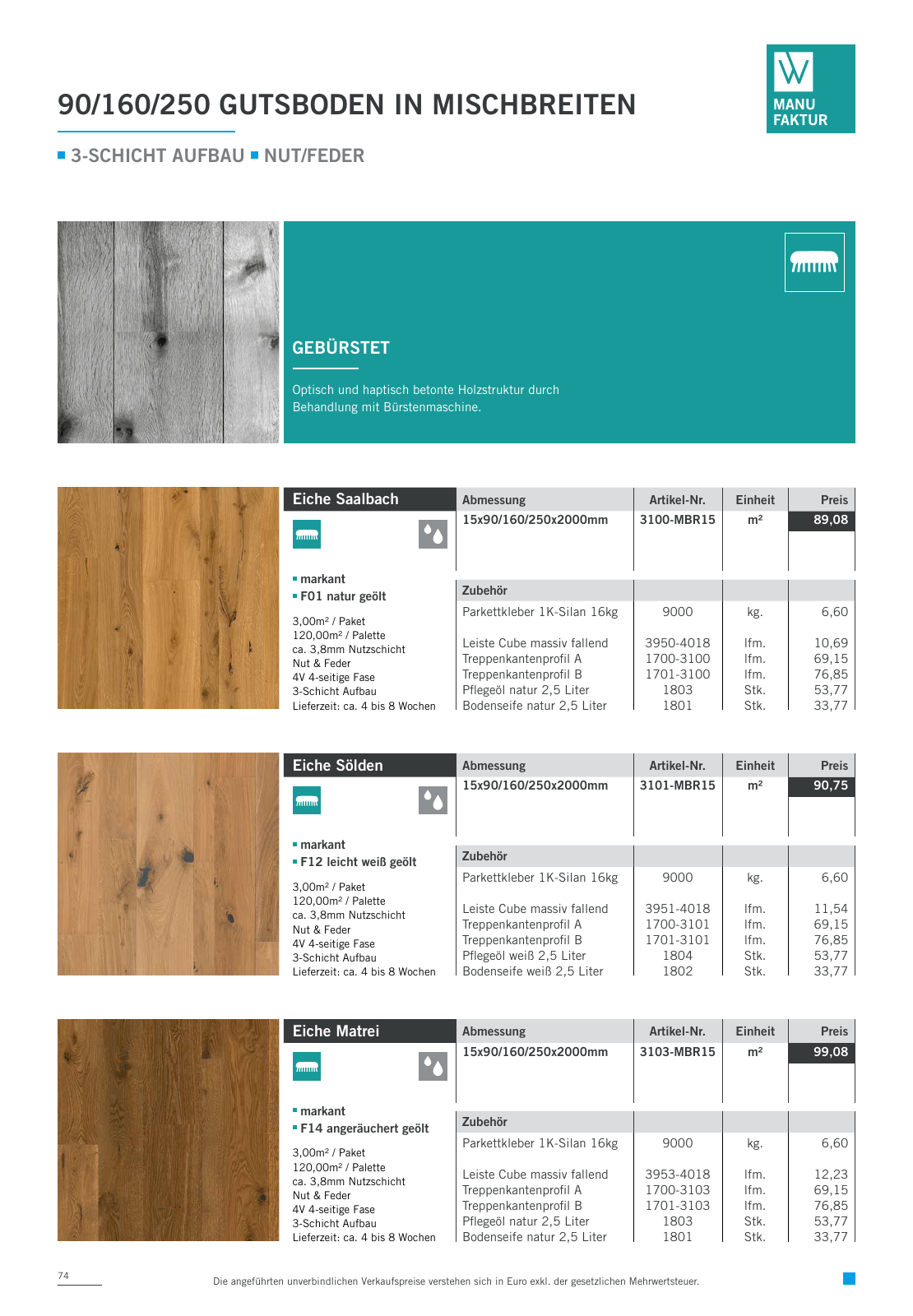Vorschau Woodbase Preisliste 06/2021 Seite 74