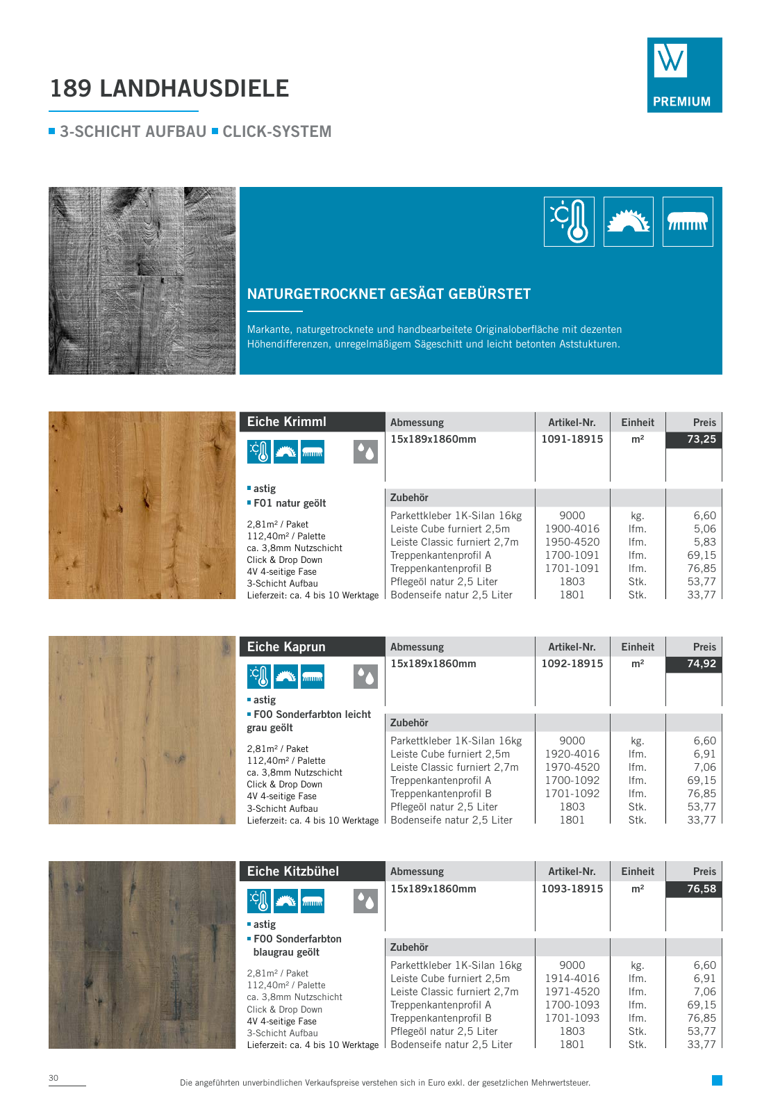 Vorschau Woodbase Preisliste 06/2021 Seite 30