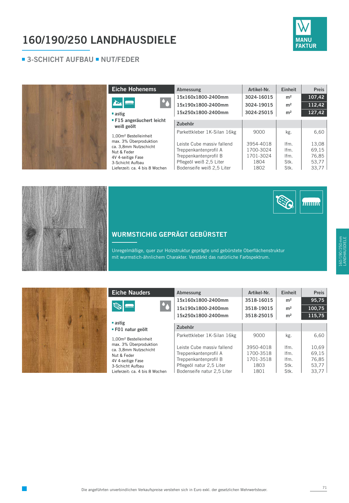 Vorschau Woodbase Preisliste 06/2021 Seite 71