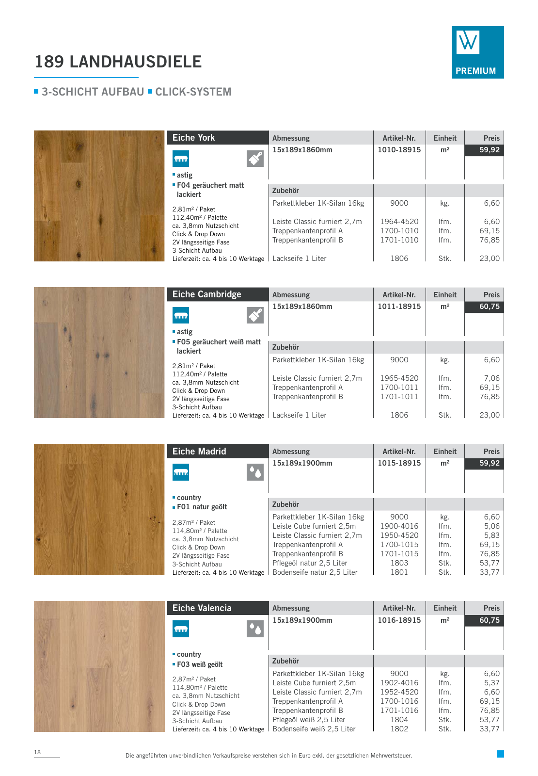 Vorschau Woodbase Preisliste 06/2021 Seite 18