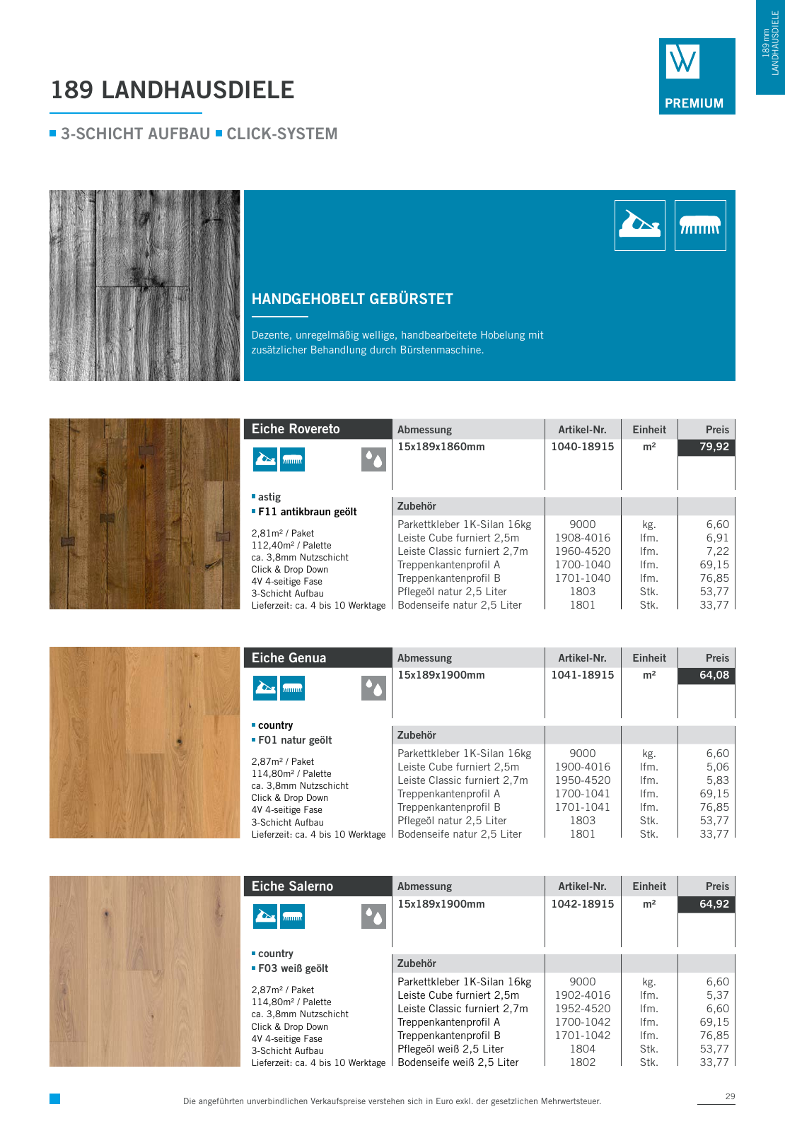 Vorschau Woodbase Preisliste 06/2021 Seite 29