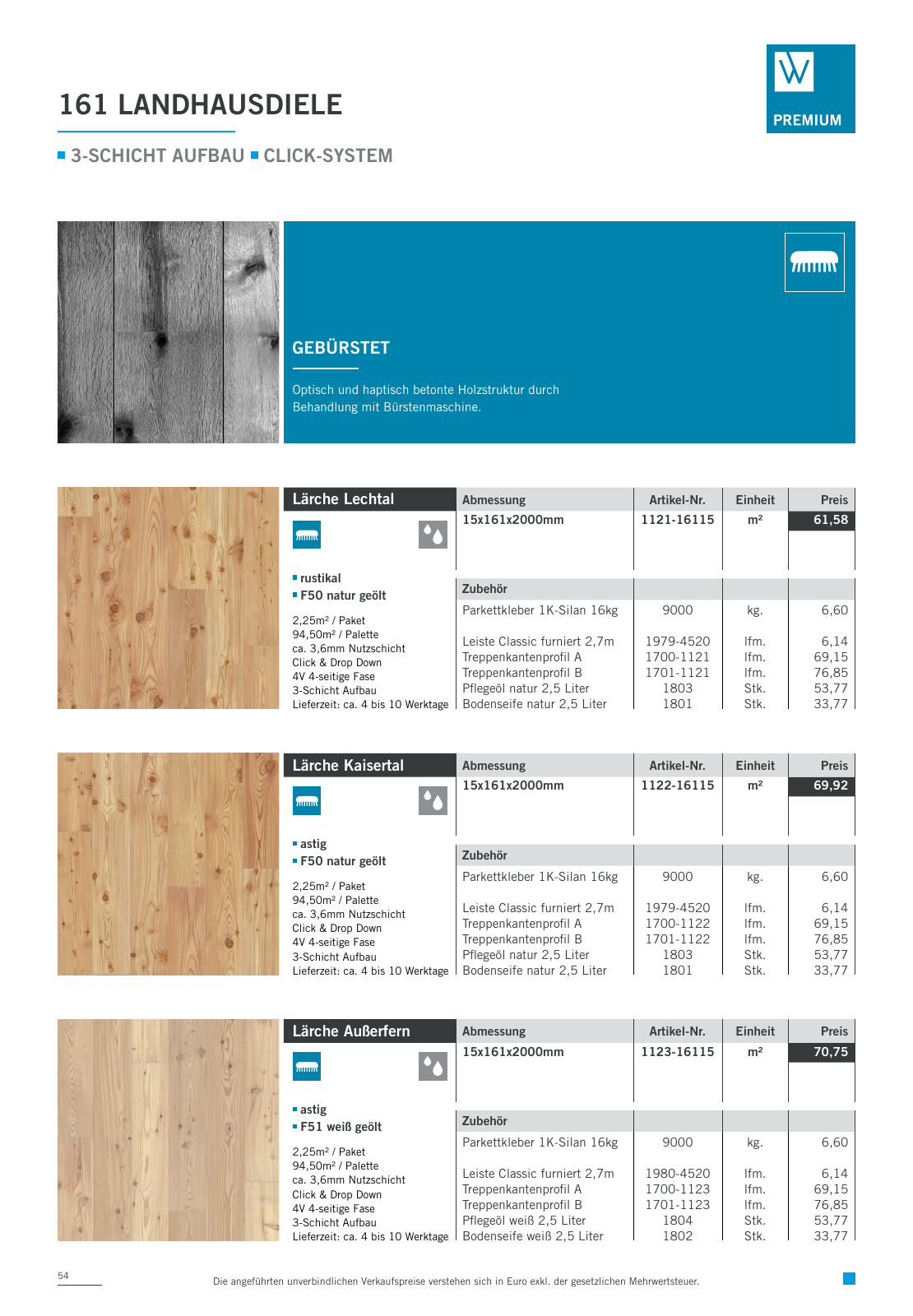 Vorschau Woodbase Preisliste 06/2021 Seite 54