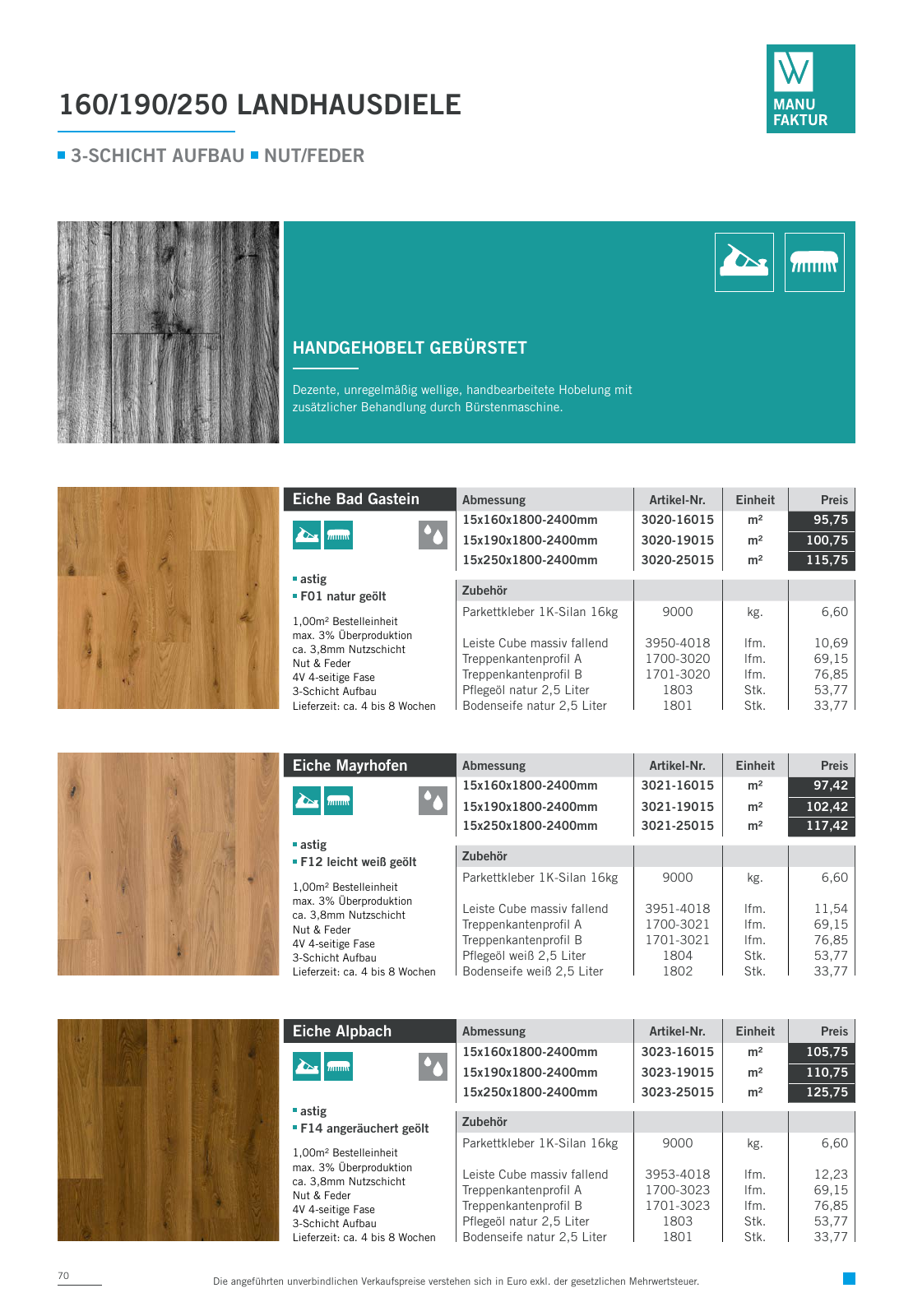 Vorschau Woodbase Preisliste 06/2021 Seite 70