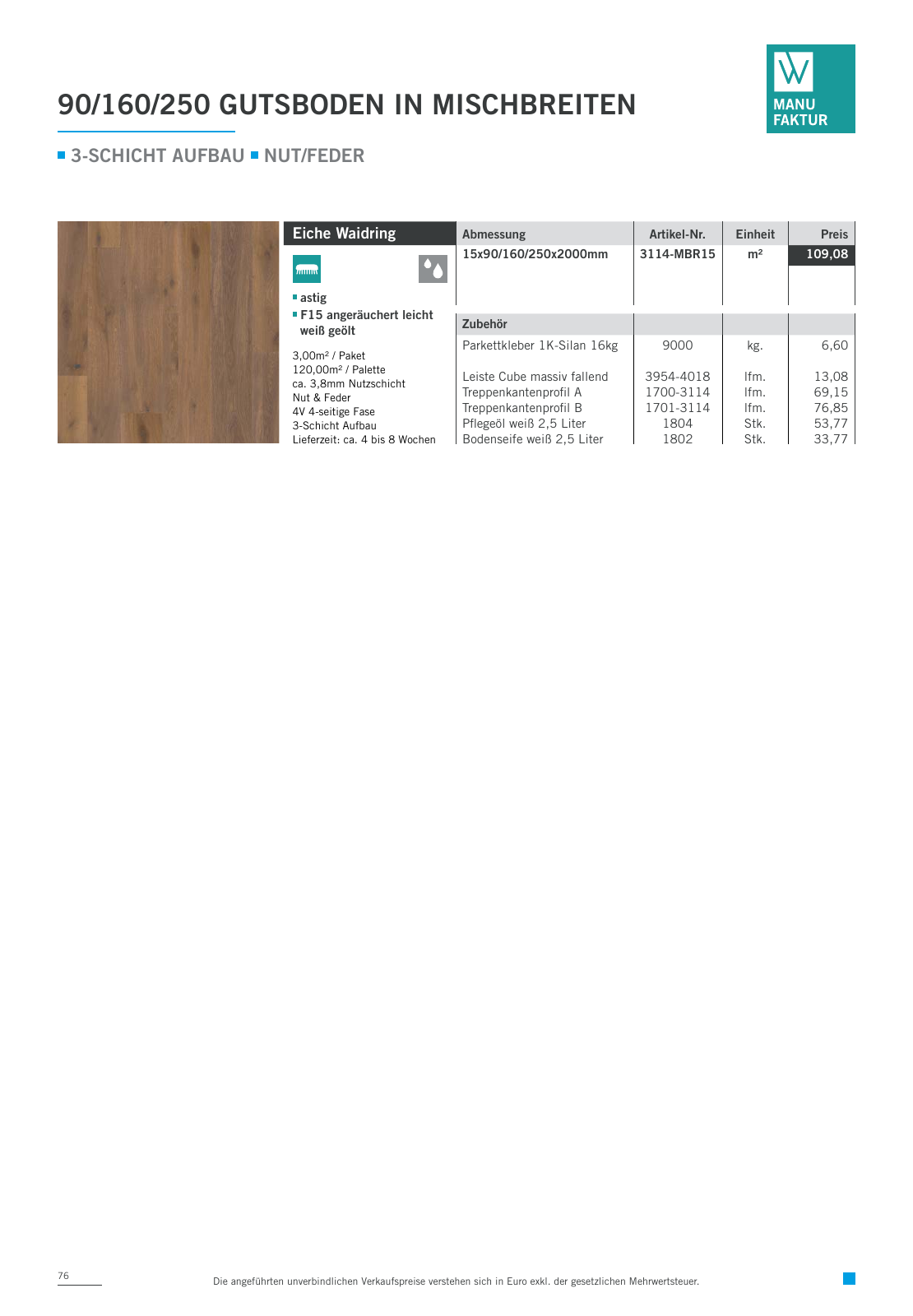 Vorschau Woodbase Preisliste 06/2021 Seite 76