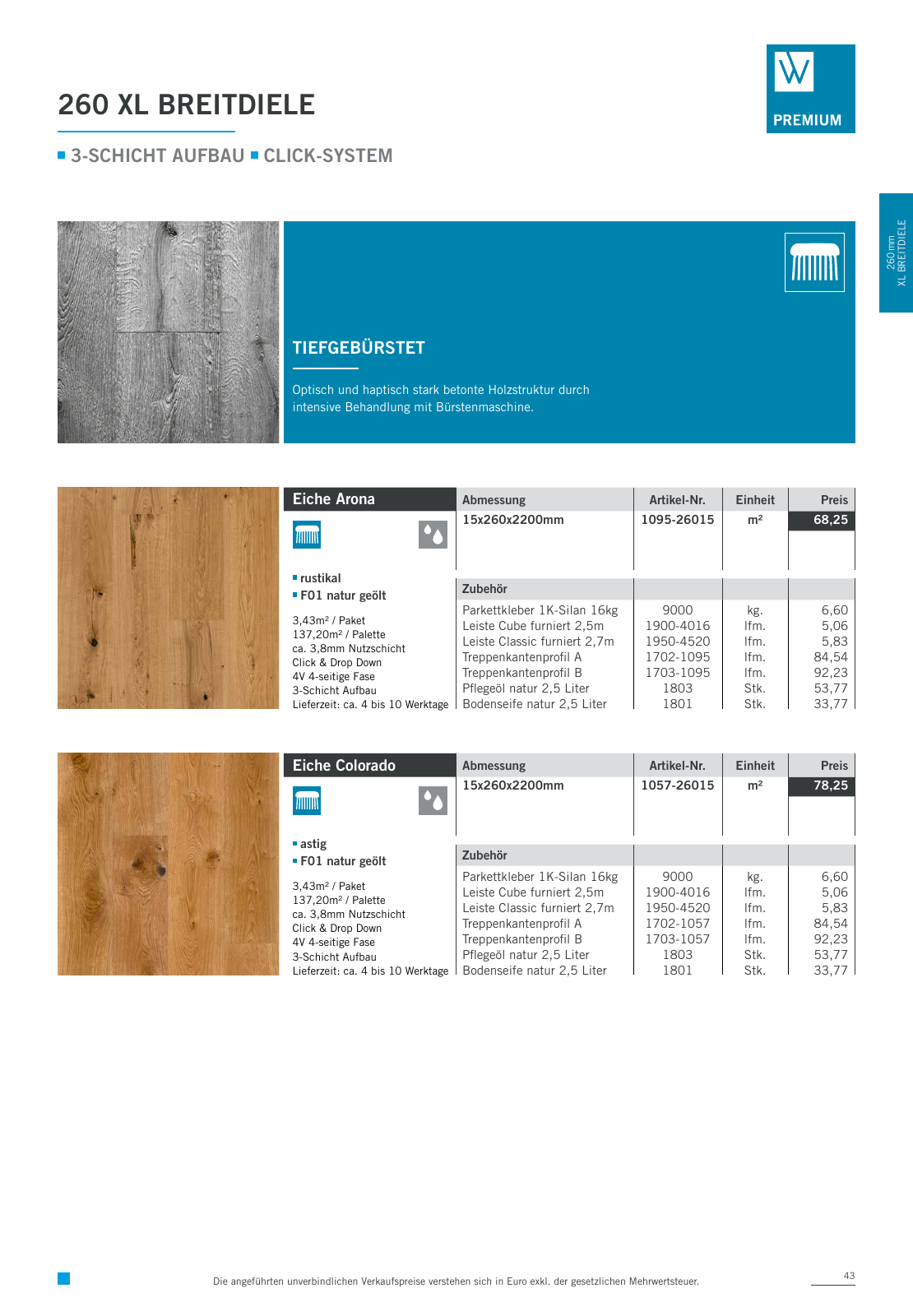 Vorschau Woodbase Preisliste 06/2021 Seite 43